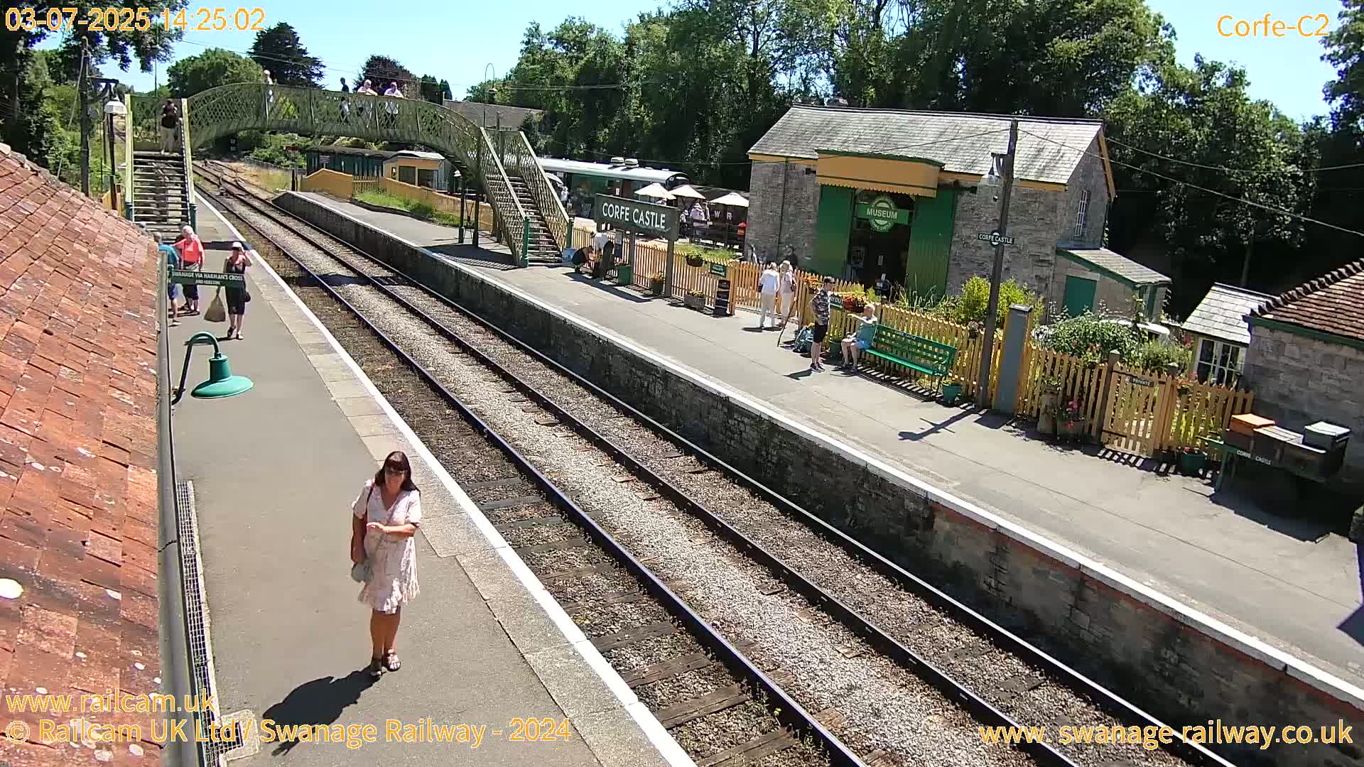 Corfe Castle Train Station Live Cam - Purbeck, Dorset, South West, England, United Kingdom