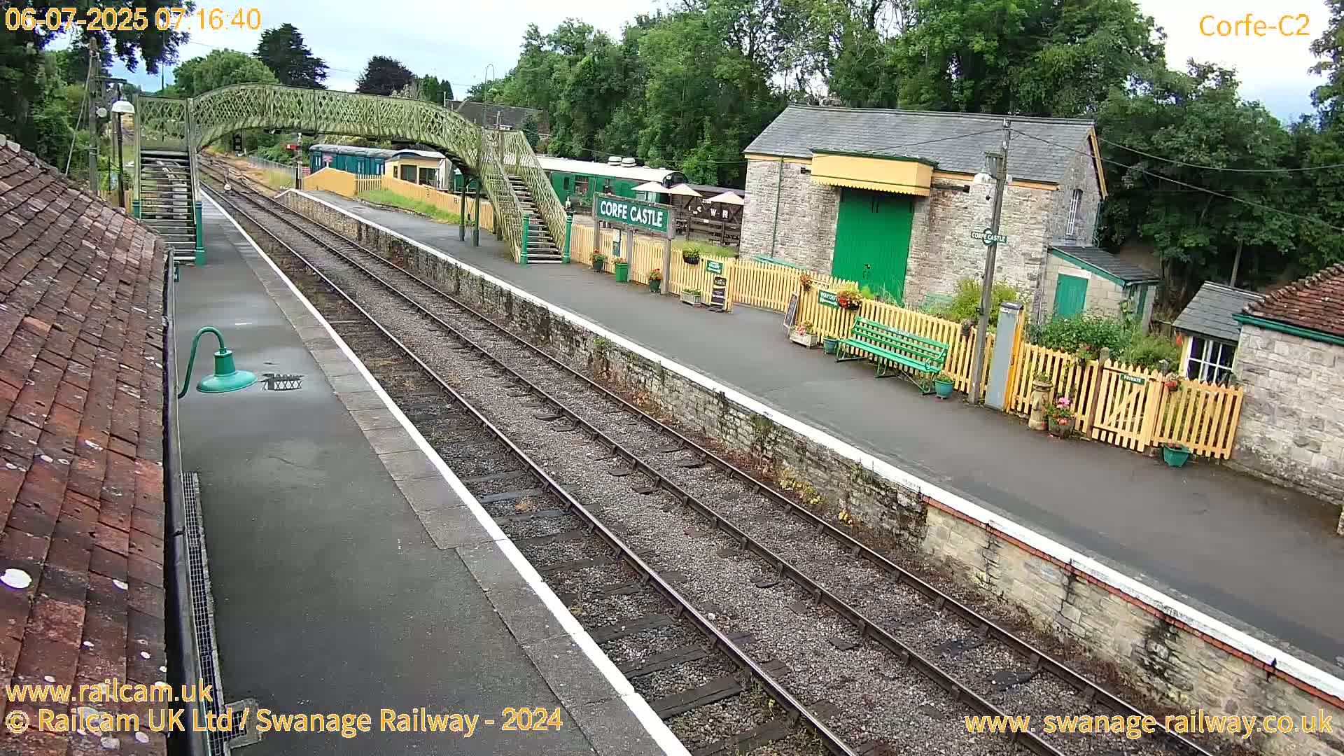 Corfe Castle Train Station Live Cam - Purbeck, Dorset, South West, England, United Kingdom
