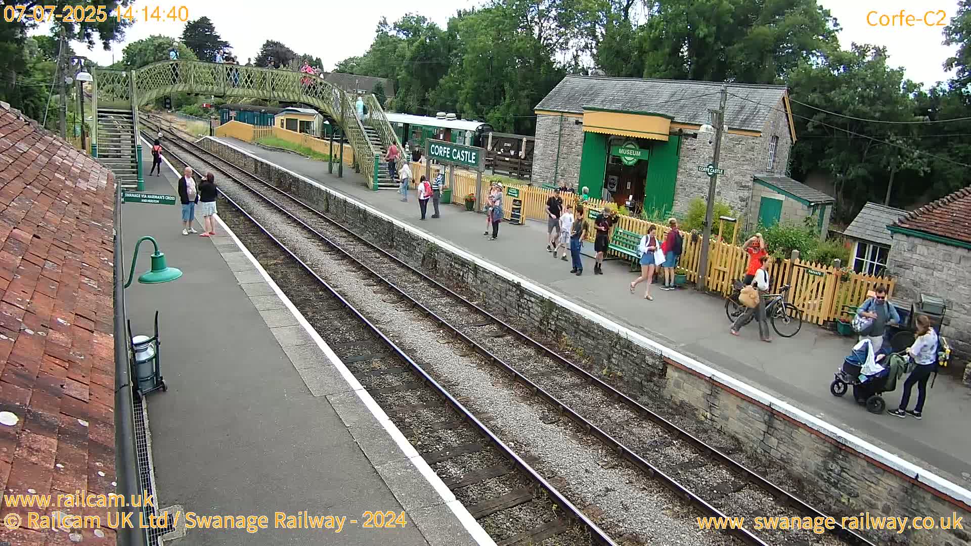 Corfe Castle Train Station Live Cam - Purbeck, Dorset, South West, England, United Kingdom
