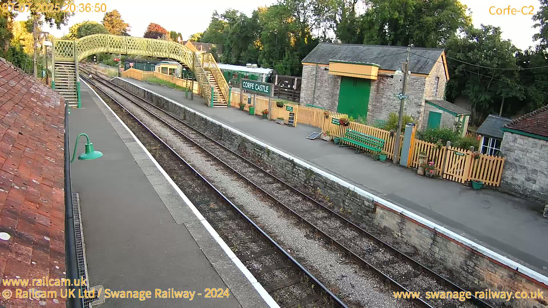 Corfe Castle Train Station Live Cam - Purbeck, Dorset, South West, England, United Kingdom