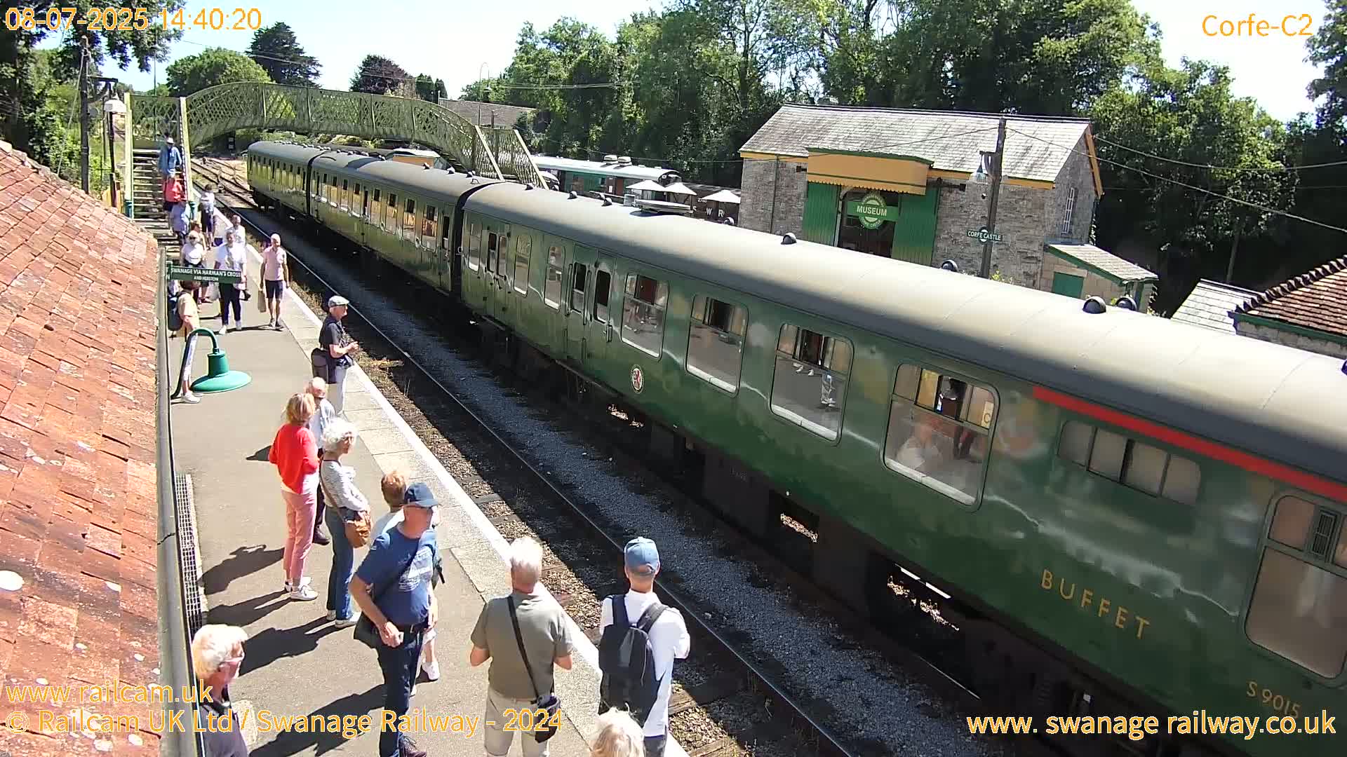 Corfe Castle Train Station Live Cam - Purbeck, Dorset, South West, England, United Kingdom