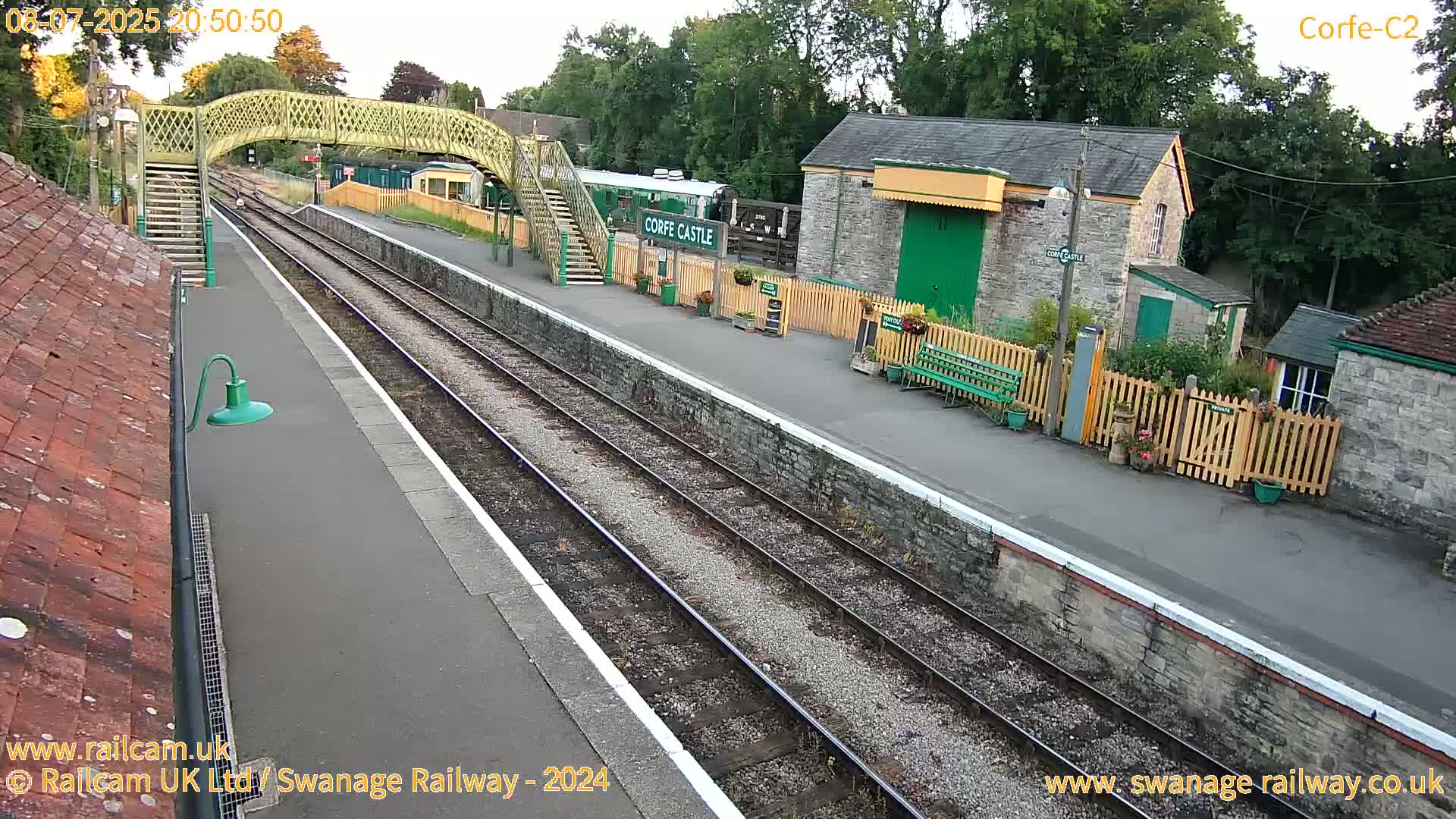 Corfe Castle Train Station Live Cam - Purbeck, Dorset, South West, England, United Kingdom