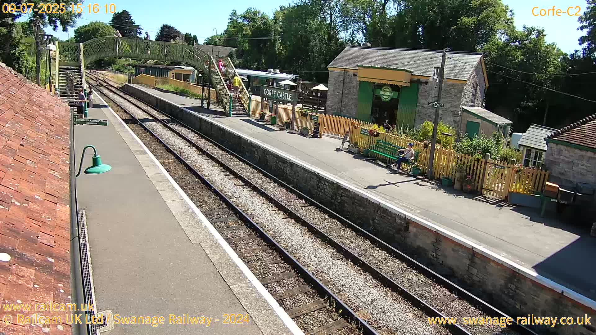 Corfe Castle Train Station Live Cam - Purbeck, Dorset, South West, England, United Kingdom