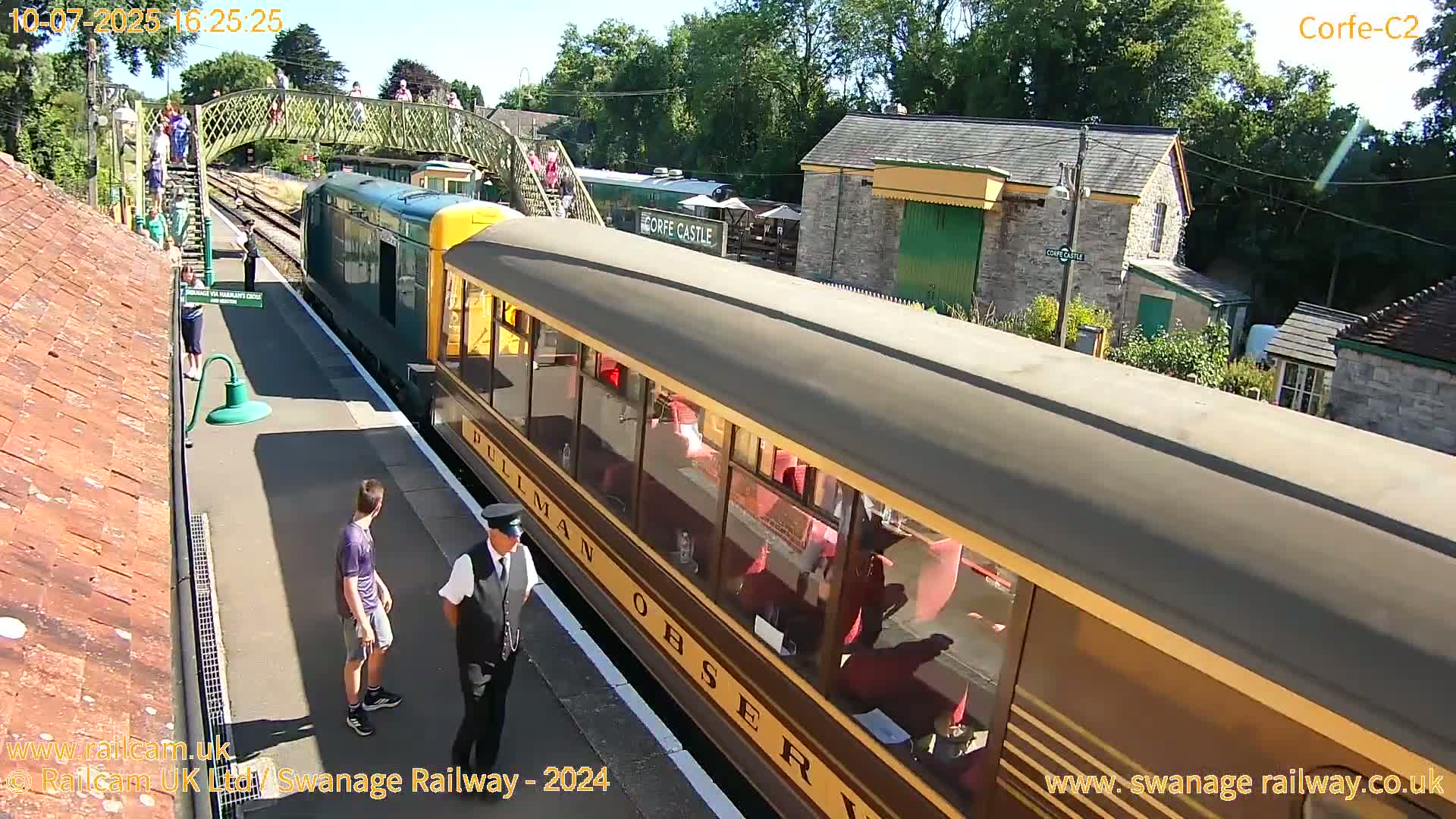 Corfe Castle Train Station Live Cam - Purbeck, Dorset, South West, England, United Kingdom