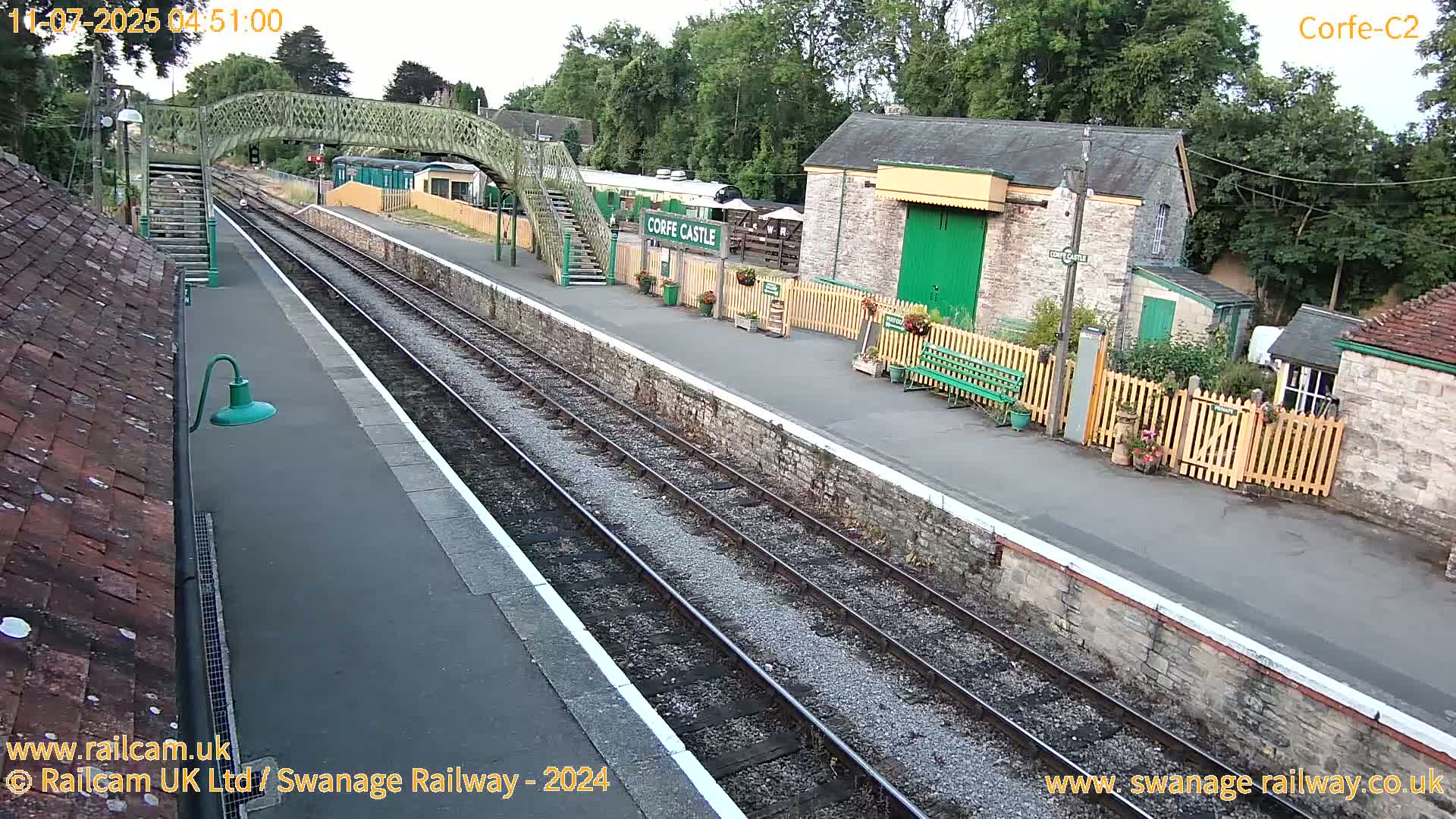 Corfe Castle Train Station Live Cam - Purbeck, Dorset, South West, England, United Kingdom