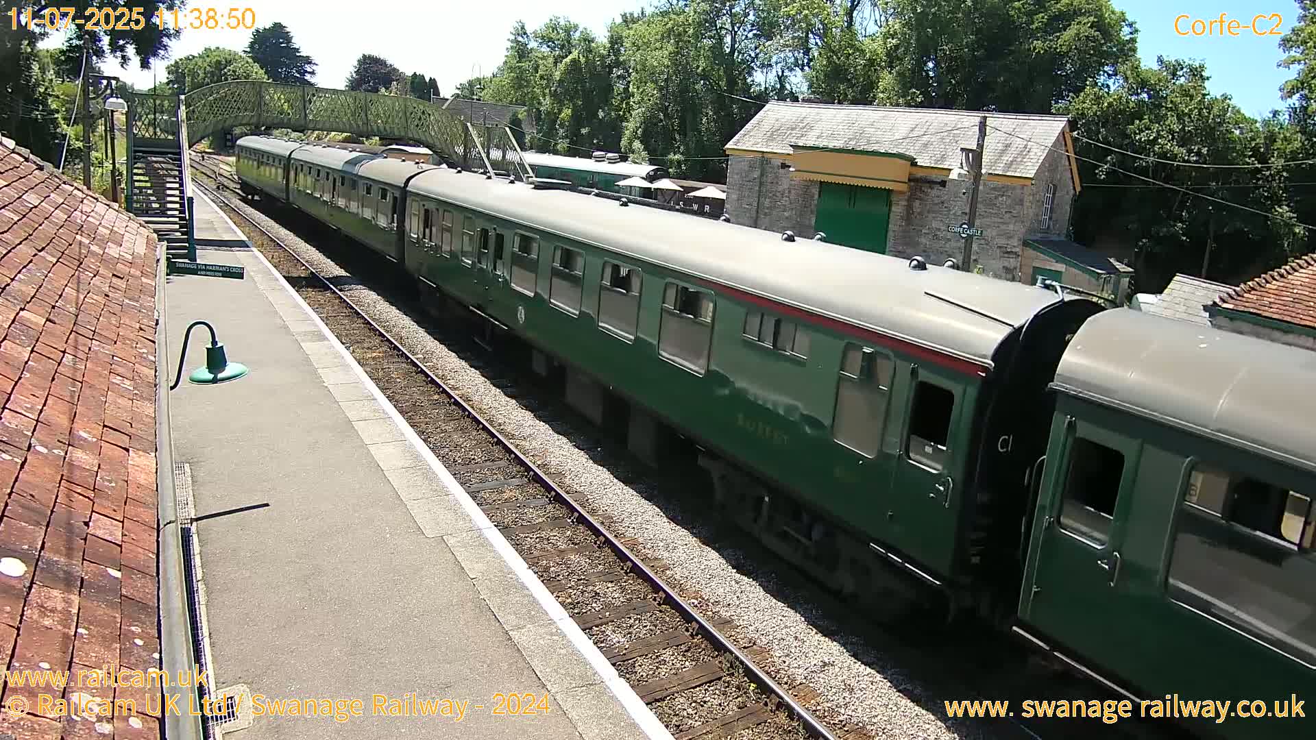 Corfe Castle Train Station Live Cam - Purbeck, Dorset, South West, England, United Kingdom