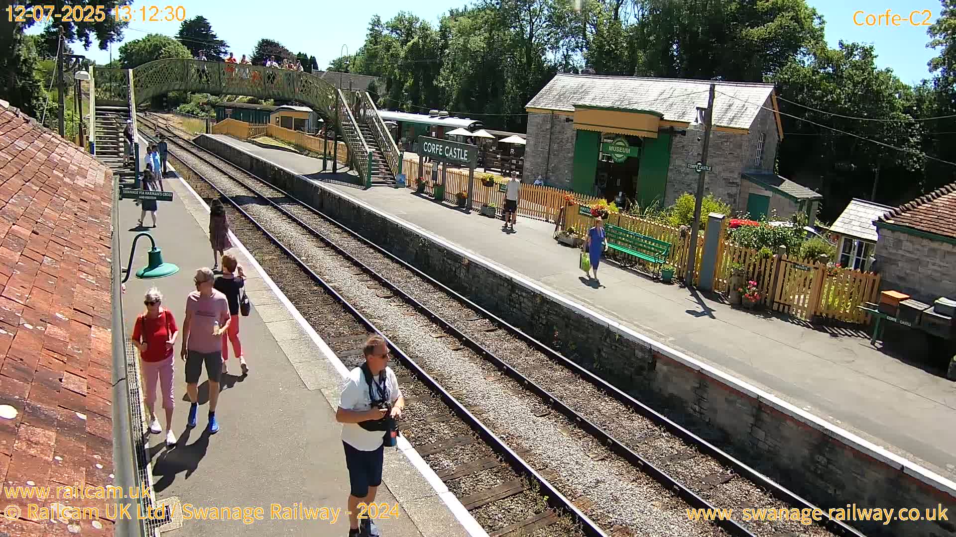 Corfe Castle Train Station Live Cam - Purbeck, Dorset, South West, England, United Kingdom