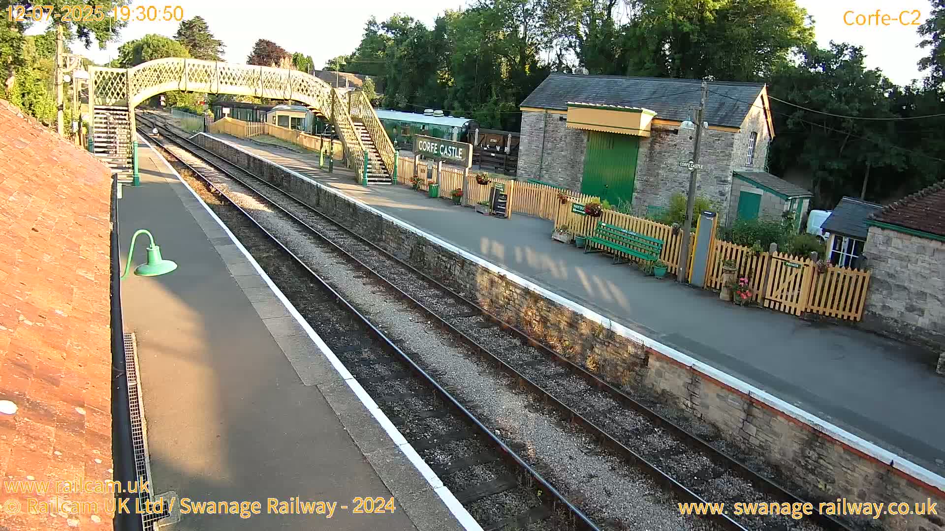 Corfe Castle Train Station Live Cam - Purbeck, Dorset, South West, England, United Kingdom