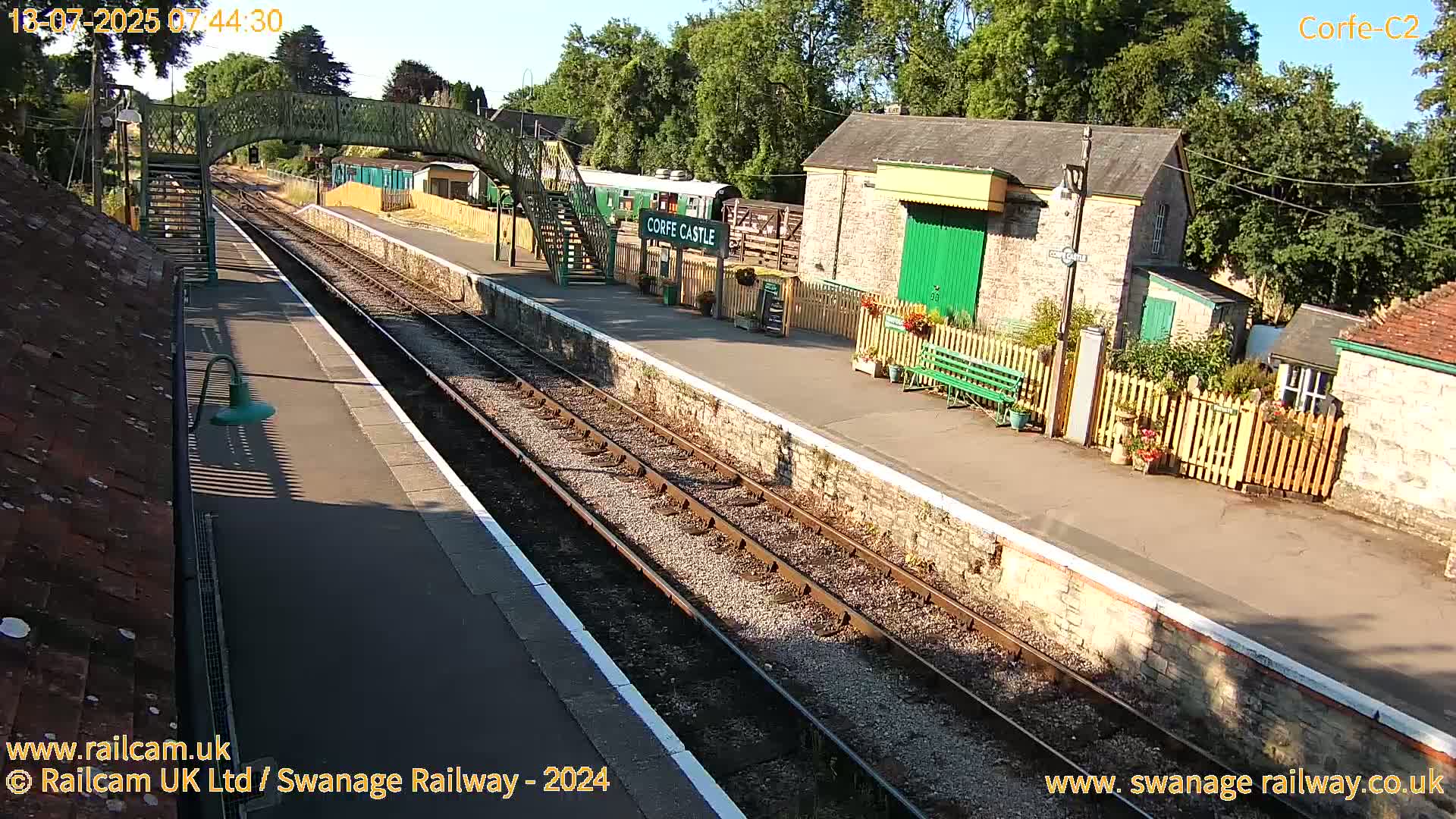 Corfe Castle Train Station Live Cam - Purbeck, Dorset, South West, England, United Kingdom