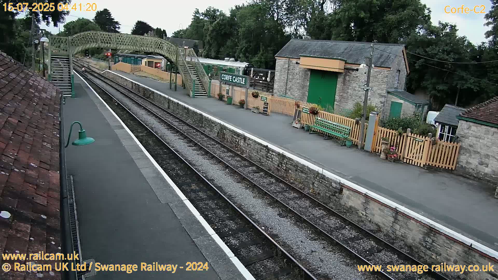Corfe Castle Train Station Live Cam - Purbeck, Dorset, South West, England, United Kingdom