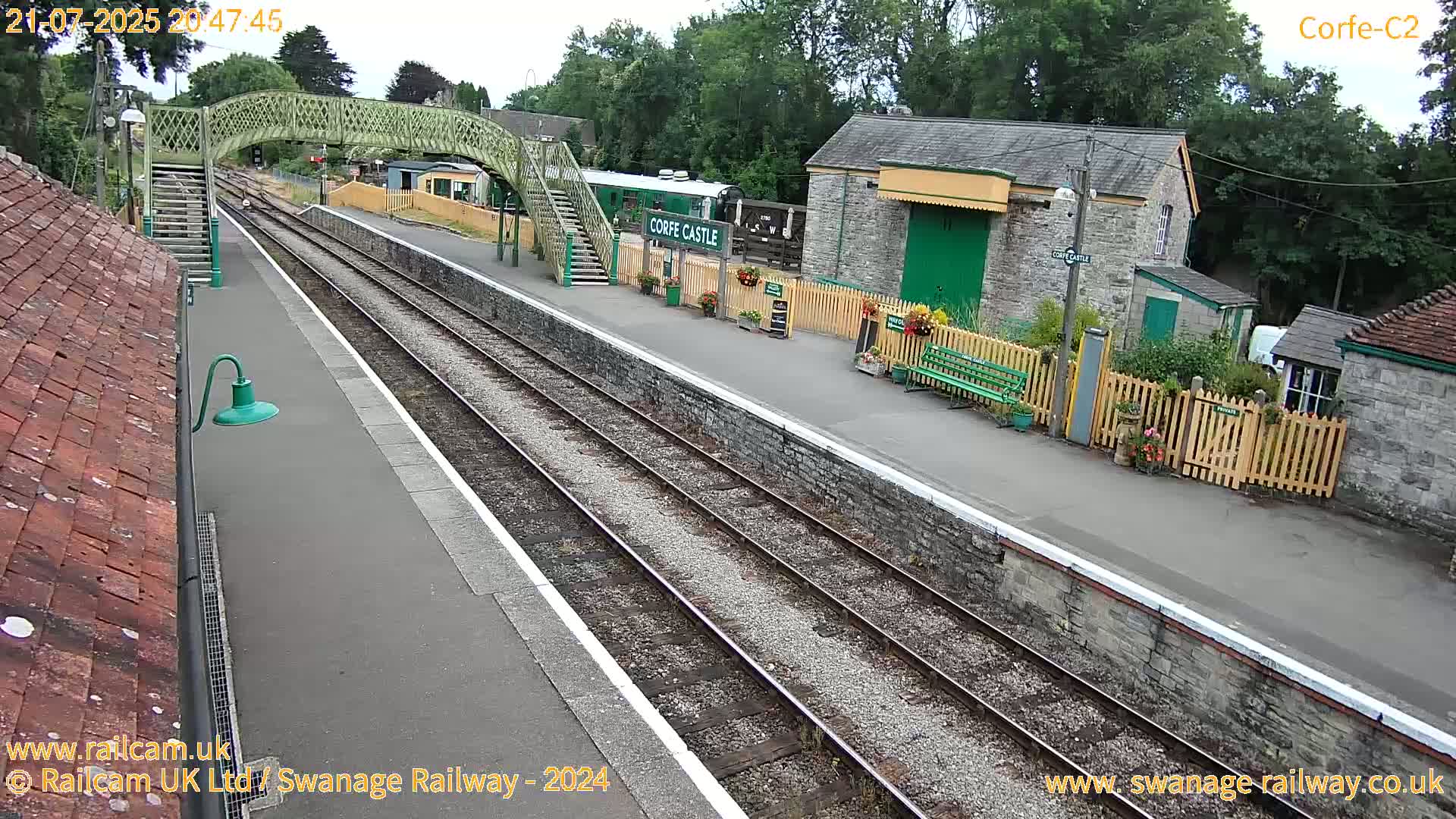 Corfe Castle Train Station Live Cam - Purbeck, Dorset, South West, England, United Kingdom