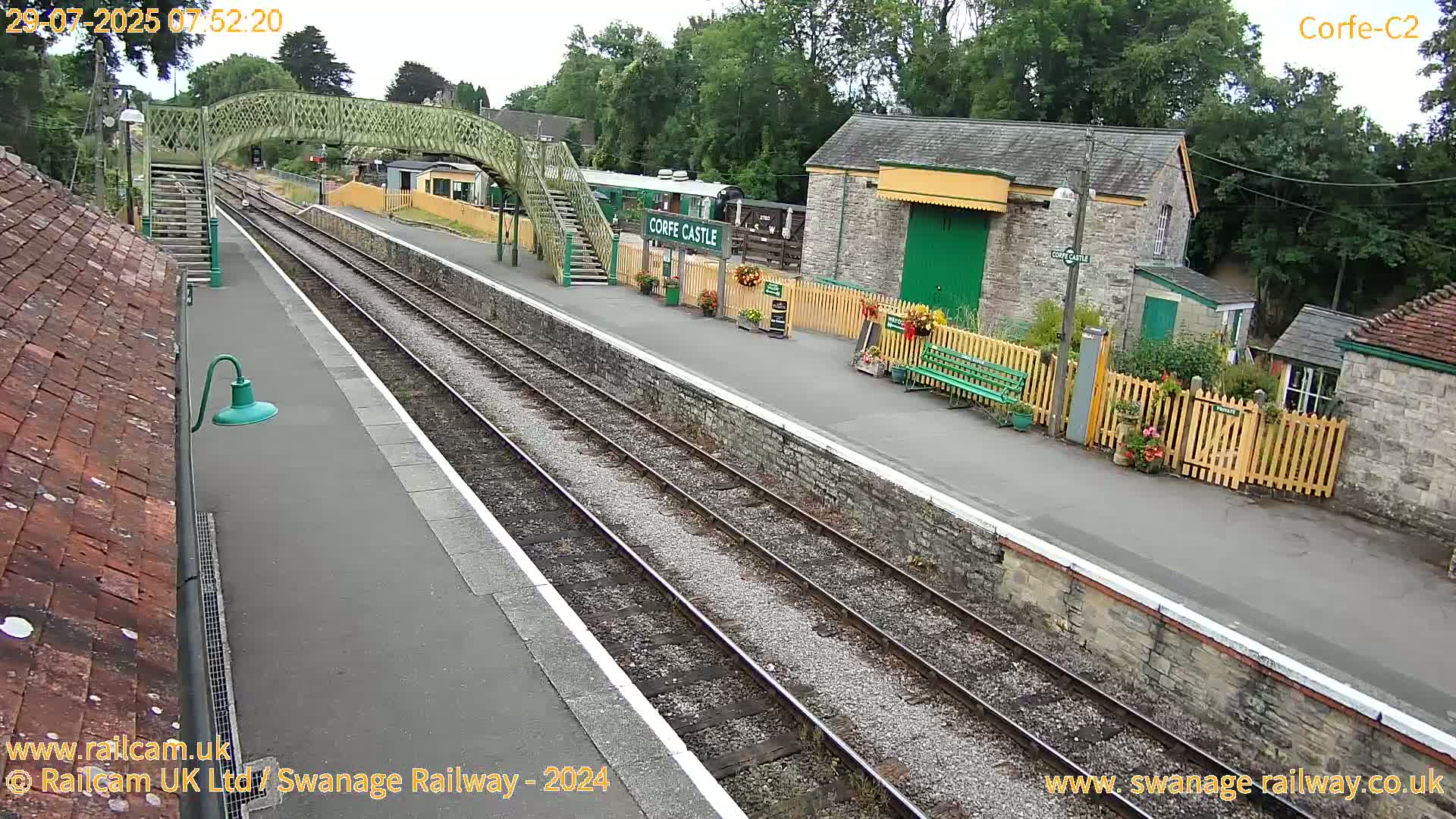 Corfe Castle Train Station Live Cam - Purbeck, Dorset, South West, England, United Kingdom