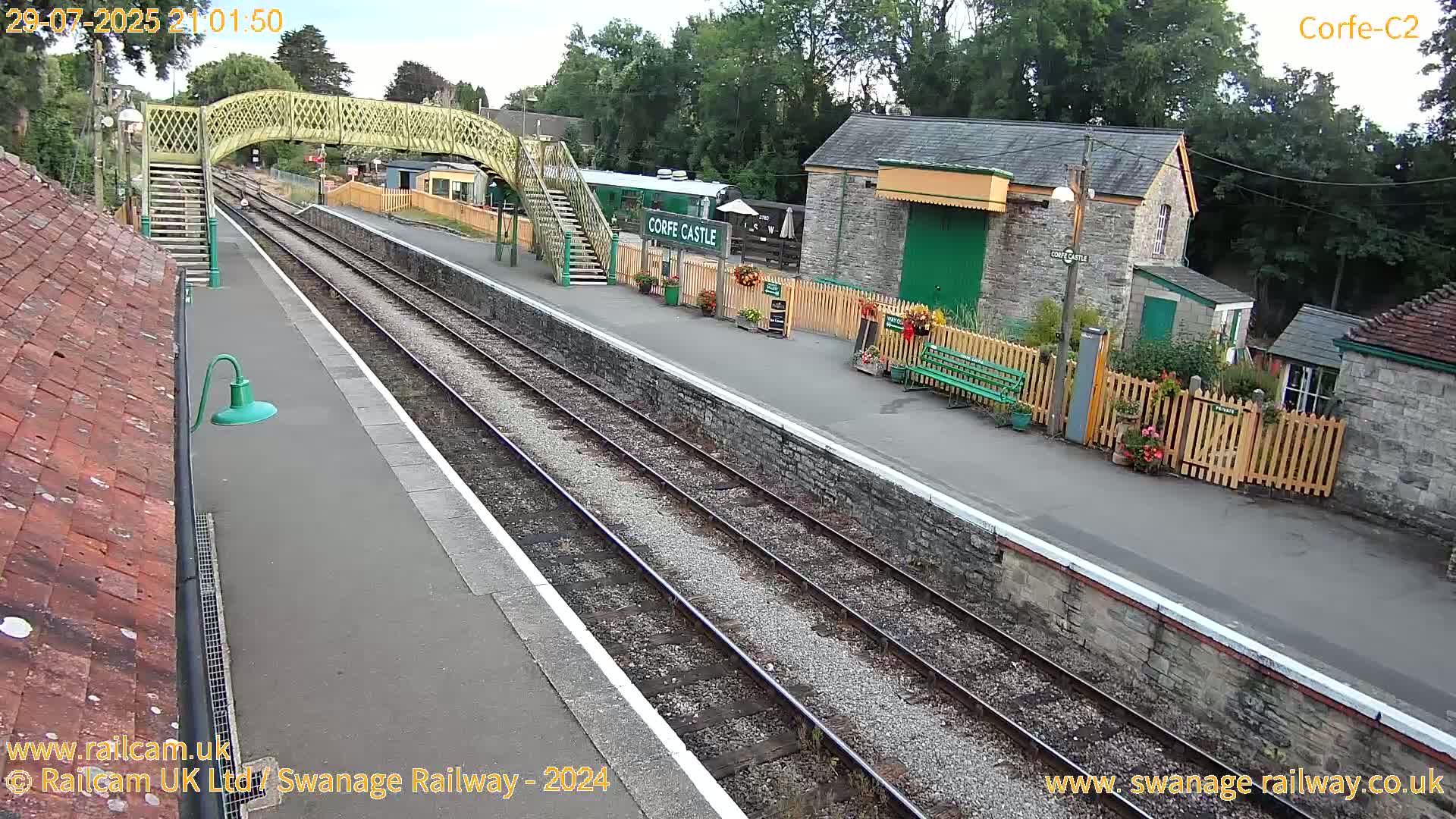 Corfe Castle Train Station Live Cam - Purbeck, Dorset, South West, England, United Kingdom
