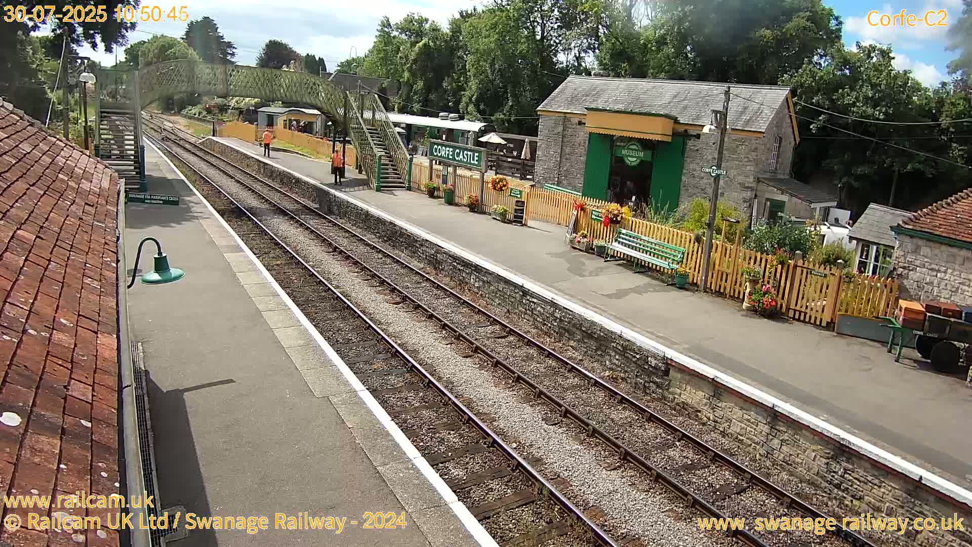 Corfe Castle Train Station Live Cam - Purbeck, Dorset, South West, England, United Kingdom