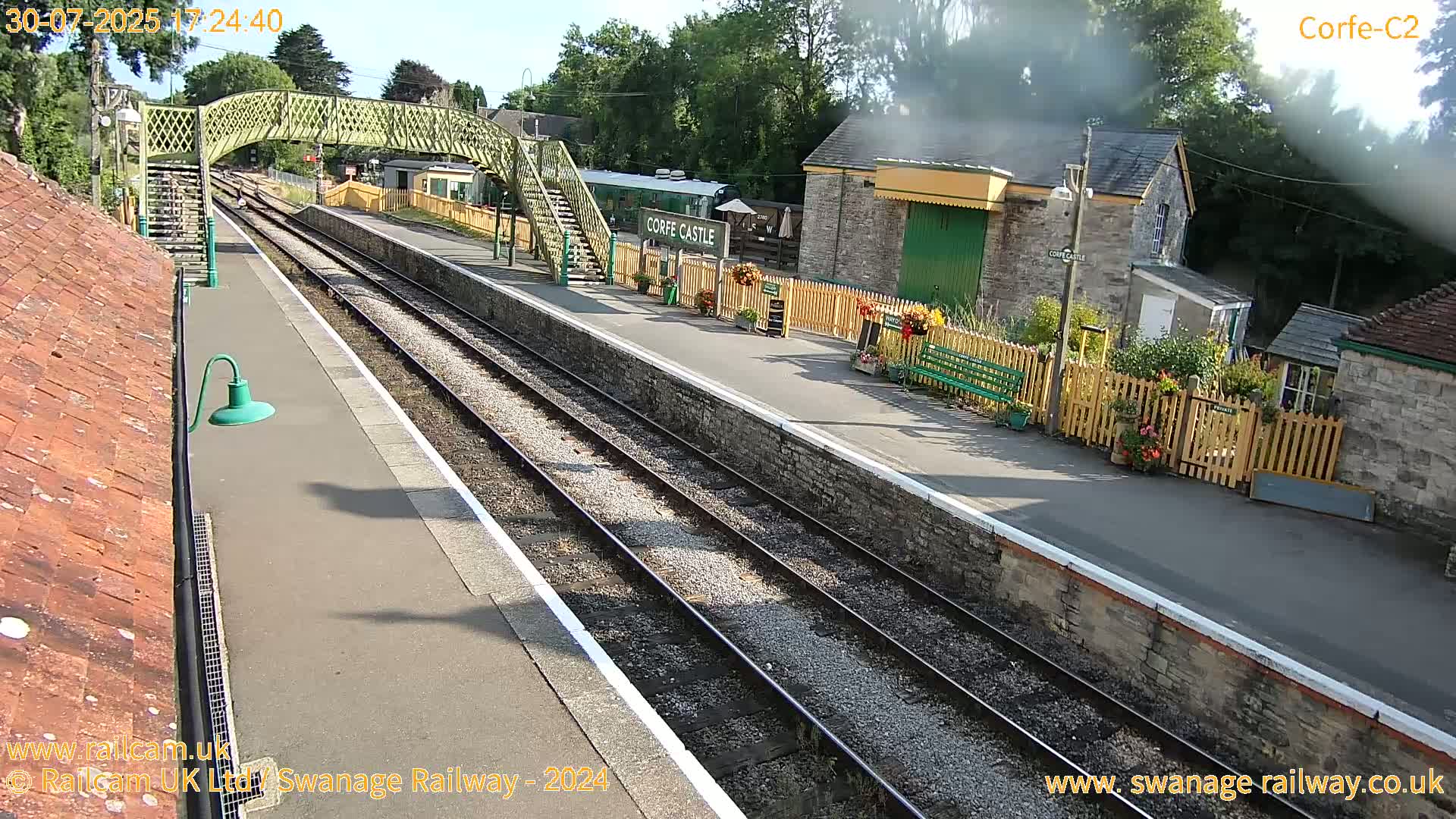 Corfe Castle Train Station Live Cam - Purbeck, Dorset, South West, England, United Kingdom