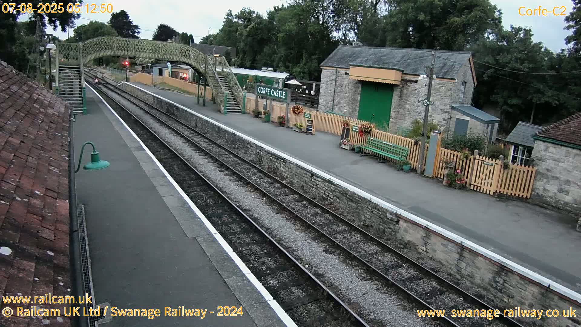 Corfe Castle Train Station Live Cam - Purbeck, Dorset, South West, England, United Kingdom