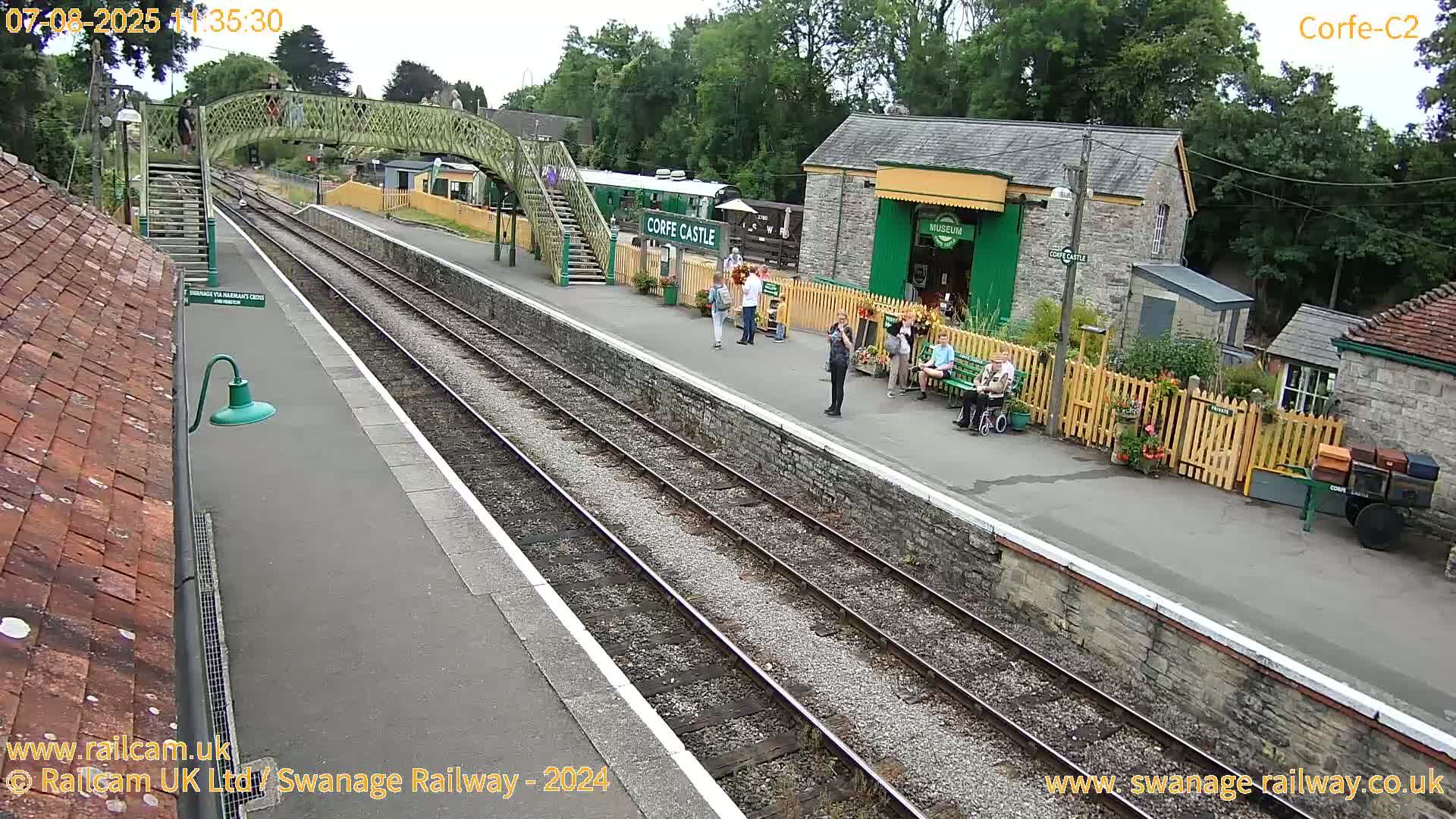Corfe Castle Train Station Live Cam - Purbeck, Dorset, South West, England, United Kingdom