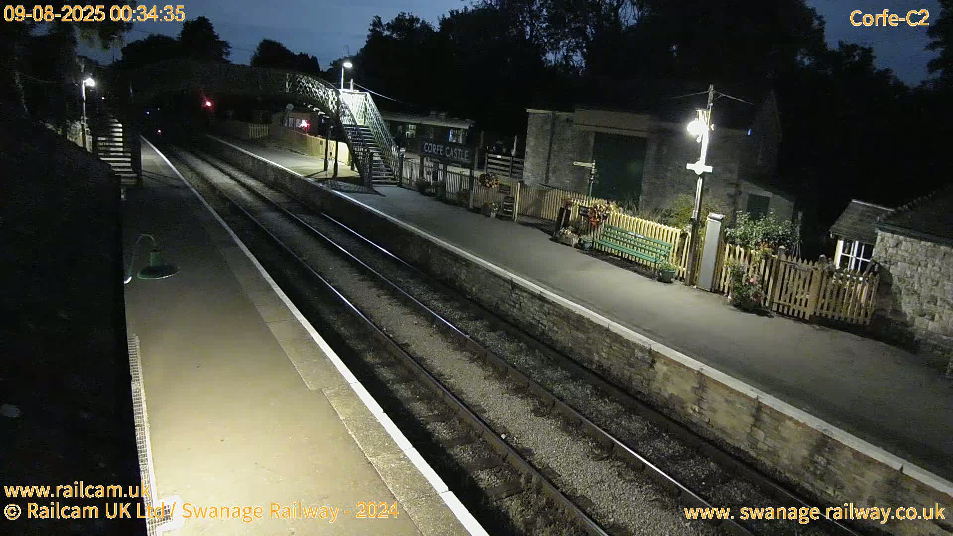 Corfe Castle Train Station Live Cam - Purbeck, Dorset, South West, England, United Kingdom