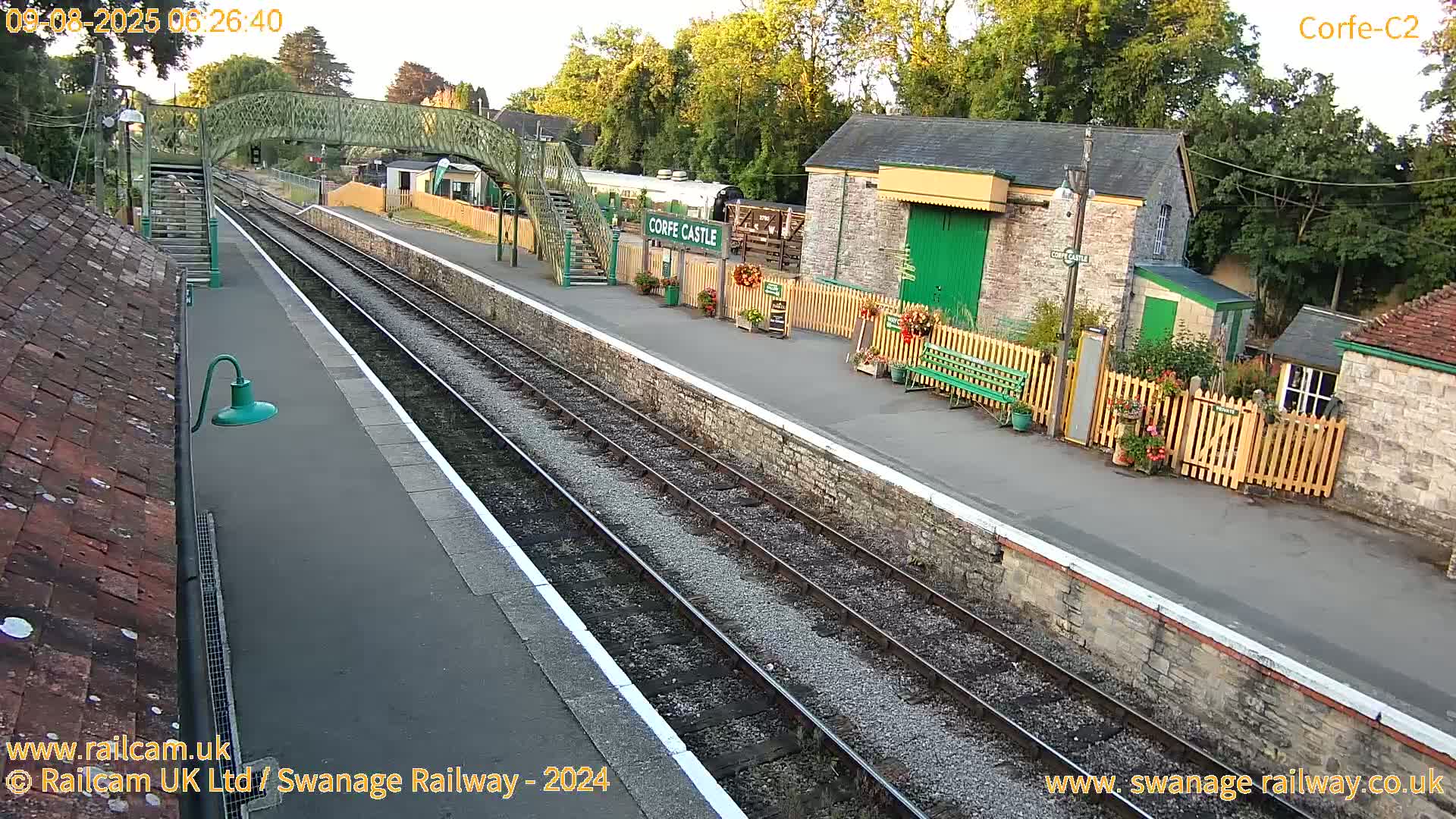 Corfe Castle Train Station Live Cam - Purbeck, Dorset, South West, England, United Kingdom