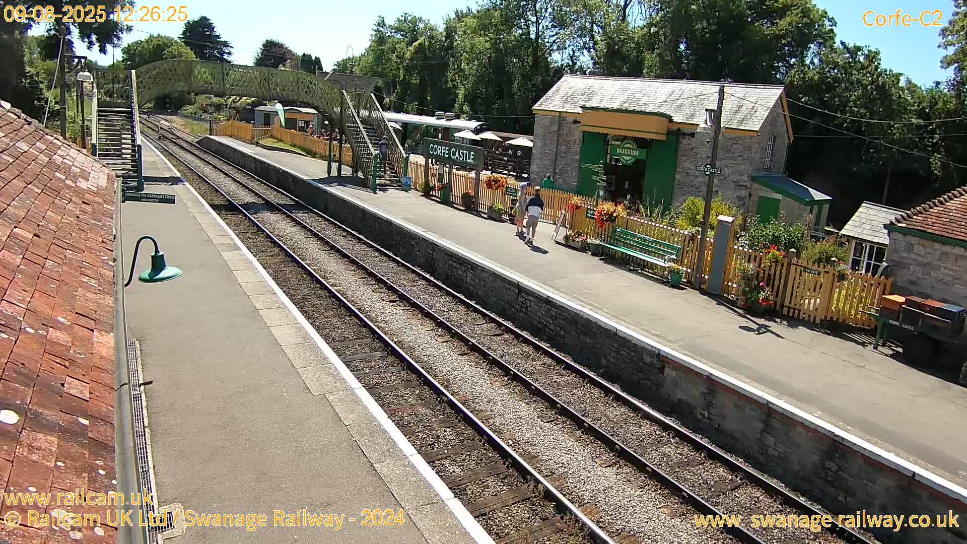 Corfe Castle Train Station Live Cam - Purbeck, Dorset, South West, England, United Kingdom