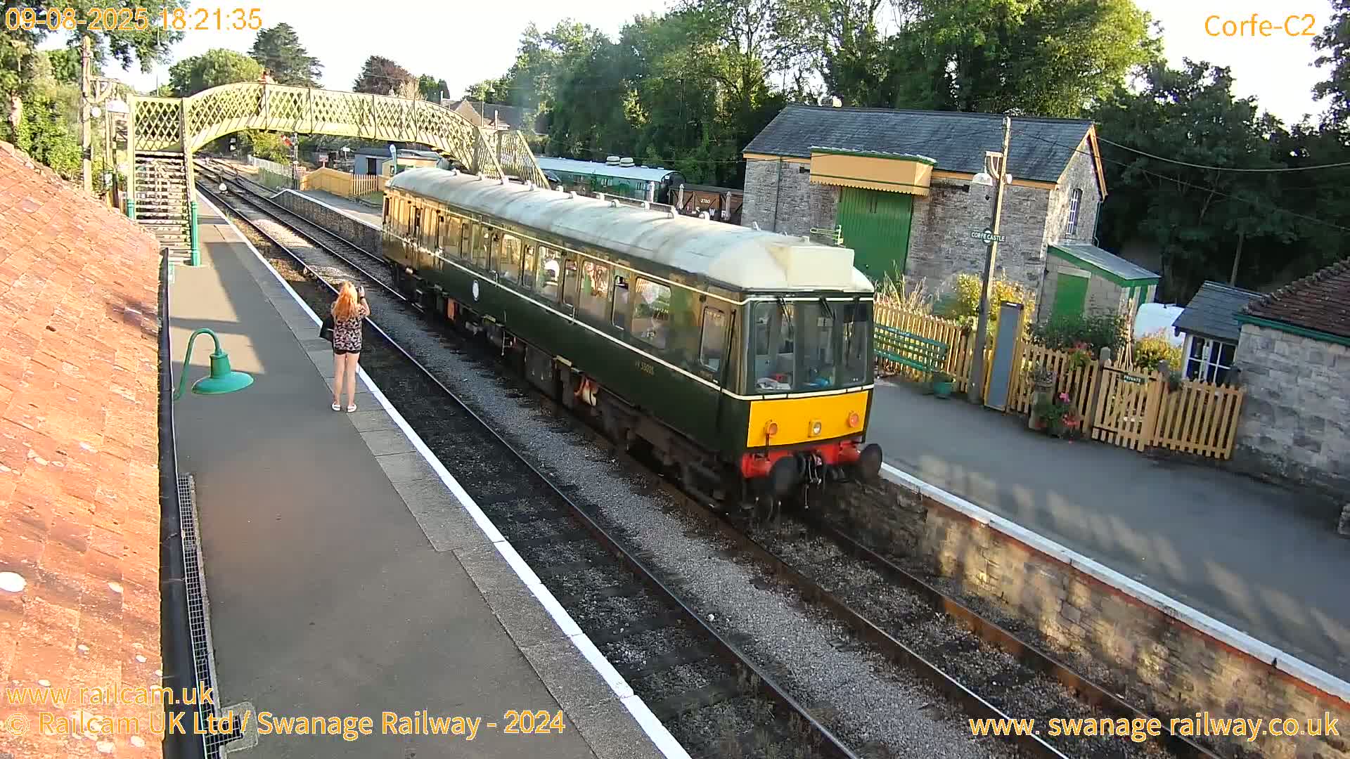 Corfe Castle Train Station Live Cam - Purbeck, Dorset, South West, England, United Kingdom