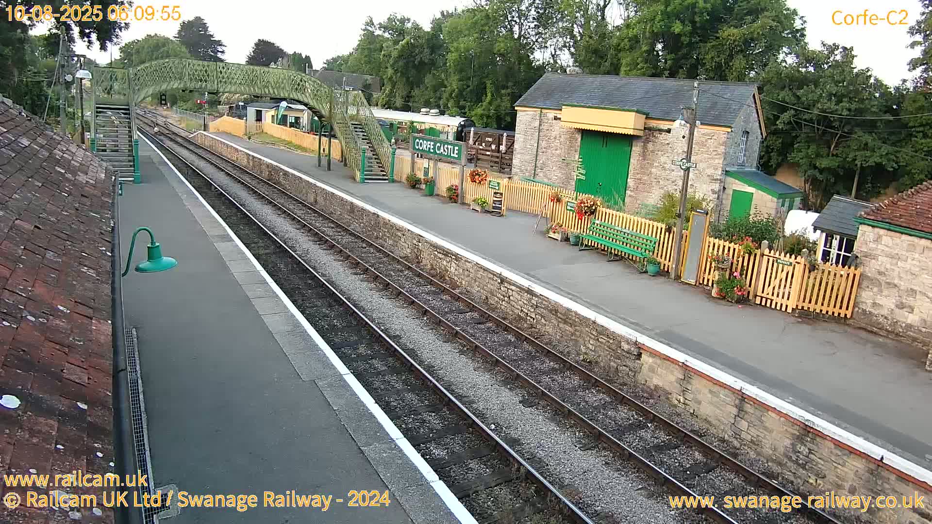Corfe Castle Train Station Live Cam - Purbeck, Dorset, South West, England, United Kingdom