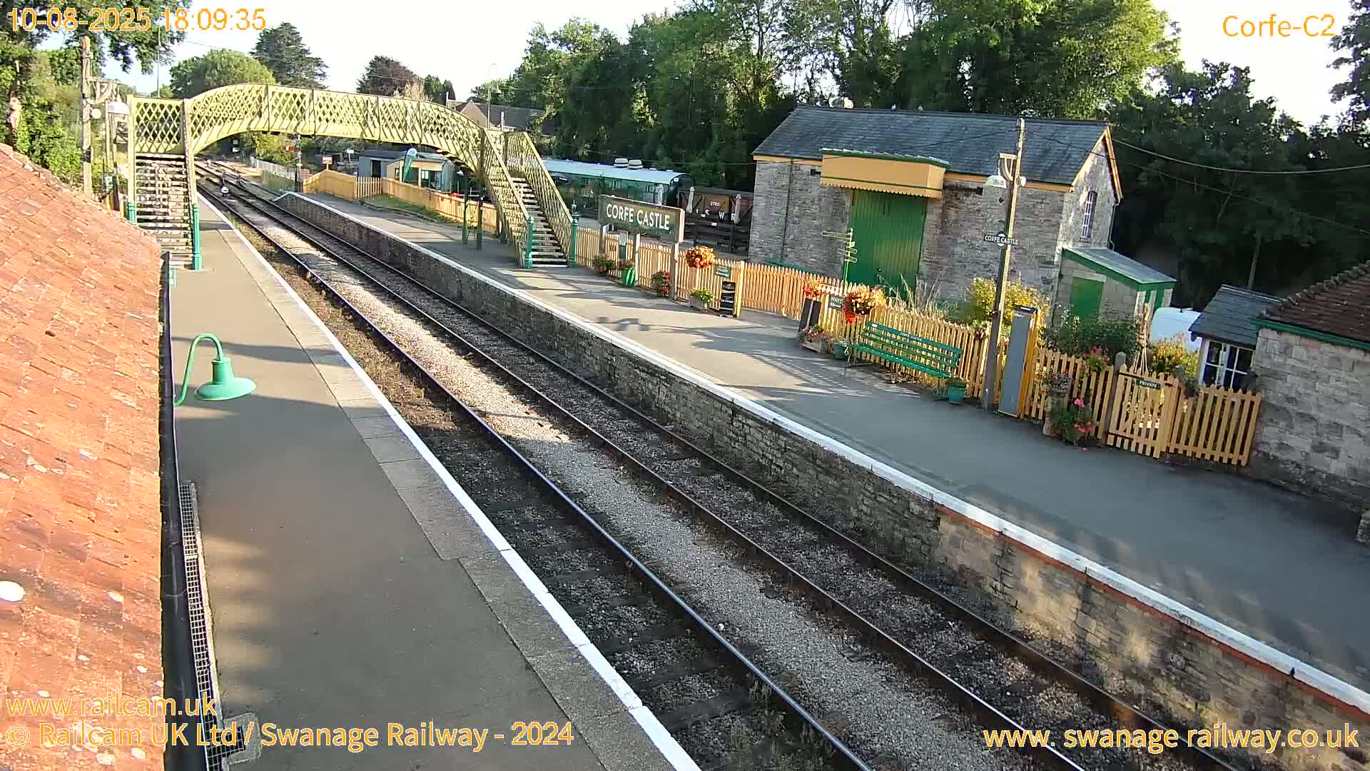 Corfe Castle Train Station Live Cam - Purbeck, Dorset, South West, England, United Kingdom