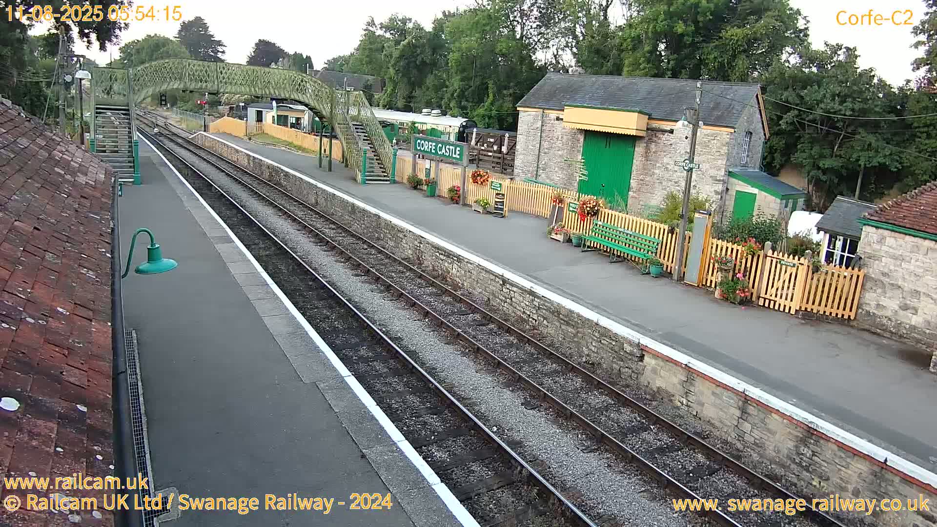Corfe Castle Train Station Live Cam - Purbeck, Dorset, South West, England, United Kingdom