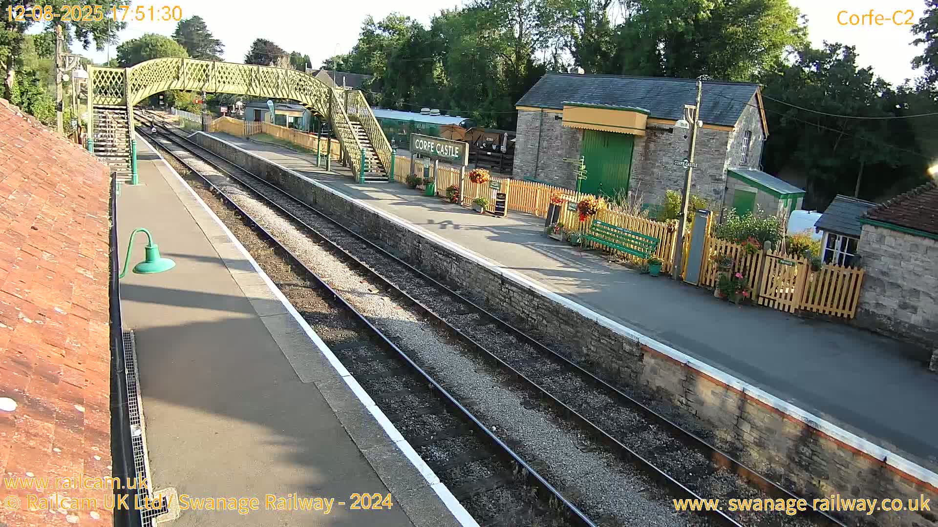 Corfe Castle Train Station Live Cam - Purbeck, Dorset, South West, England, United Kingdom