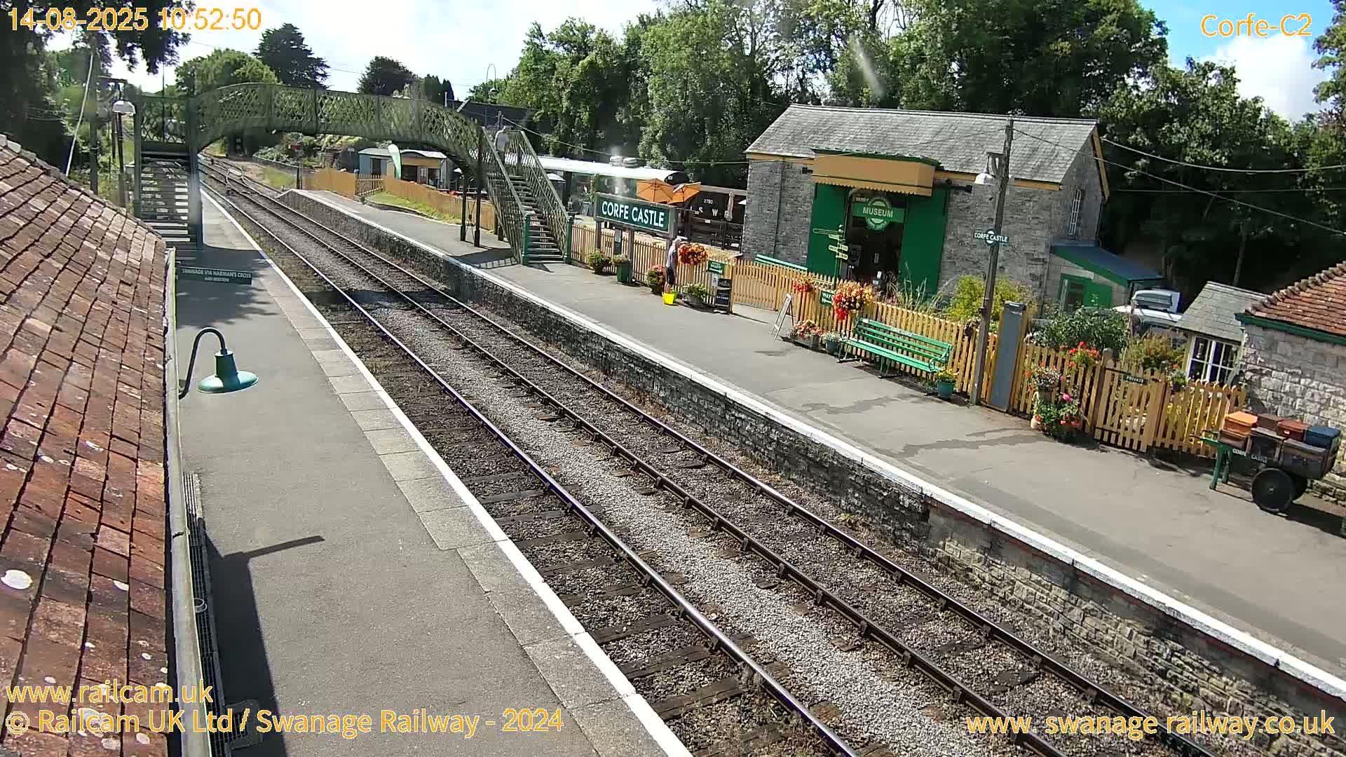 Corfe Castle Train Station Live Cam - Purbeck, Dorset, South West, England, United Kingdom
