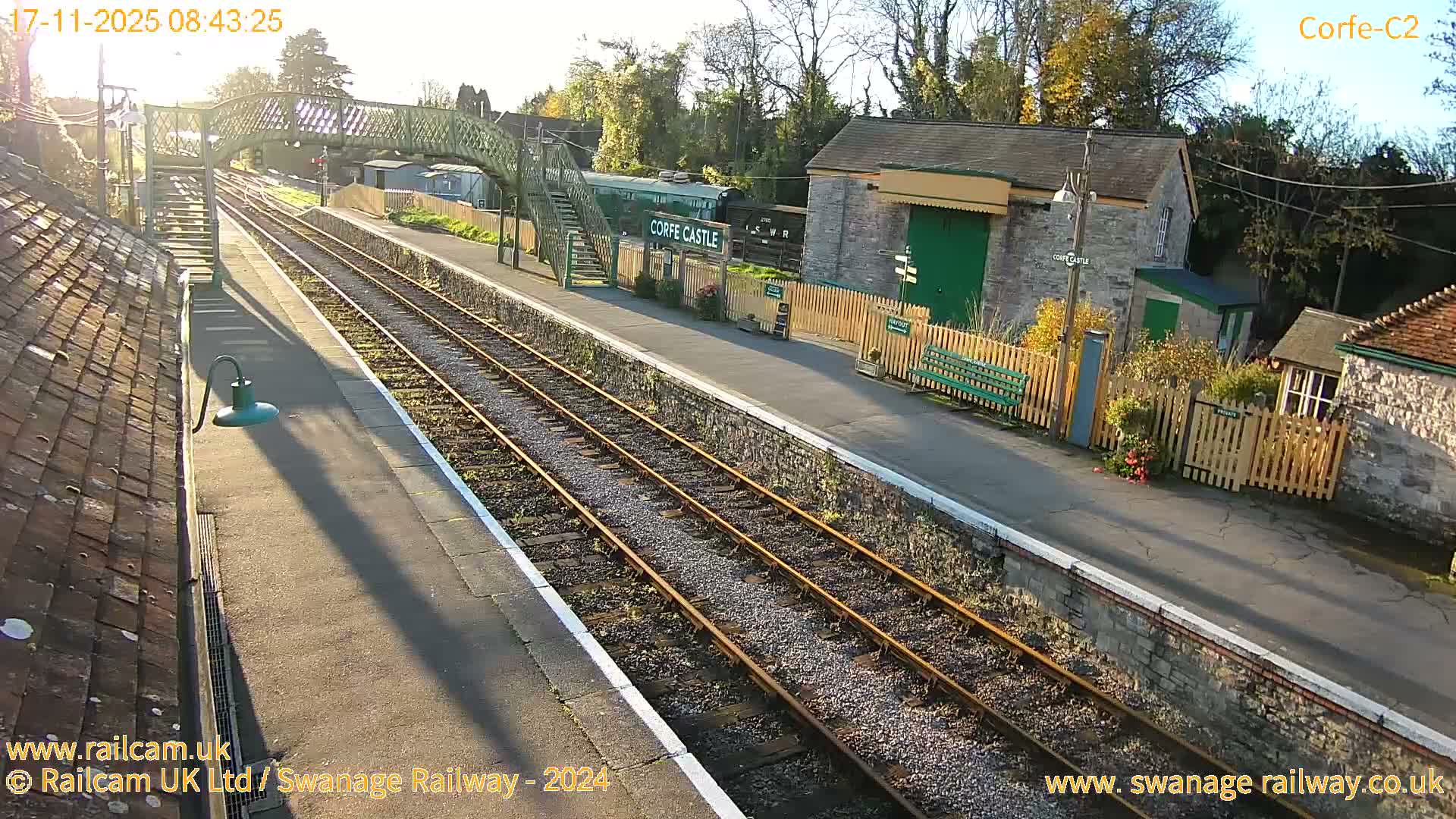 Corfe Castle Train Station Live Cam - Purbeck, Dorset, South West, England, United Kingdom