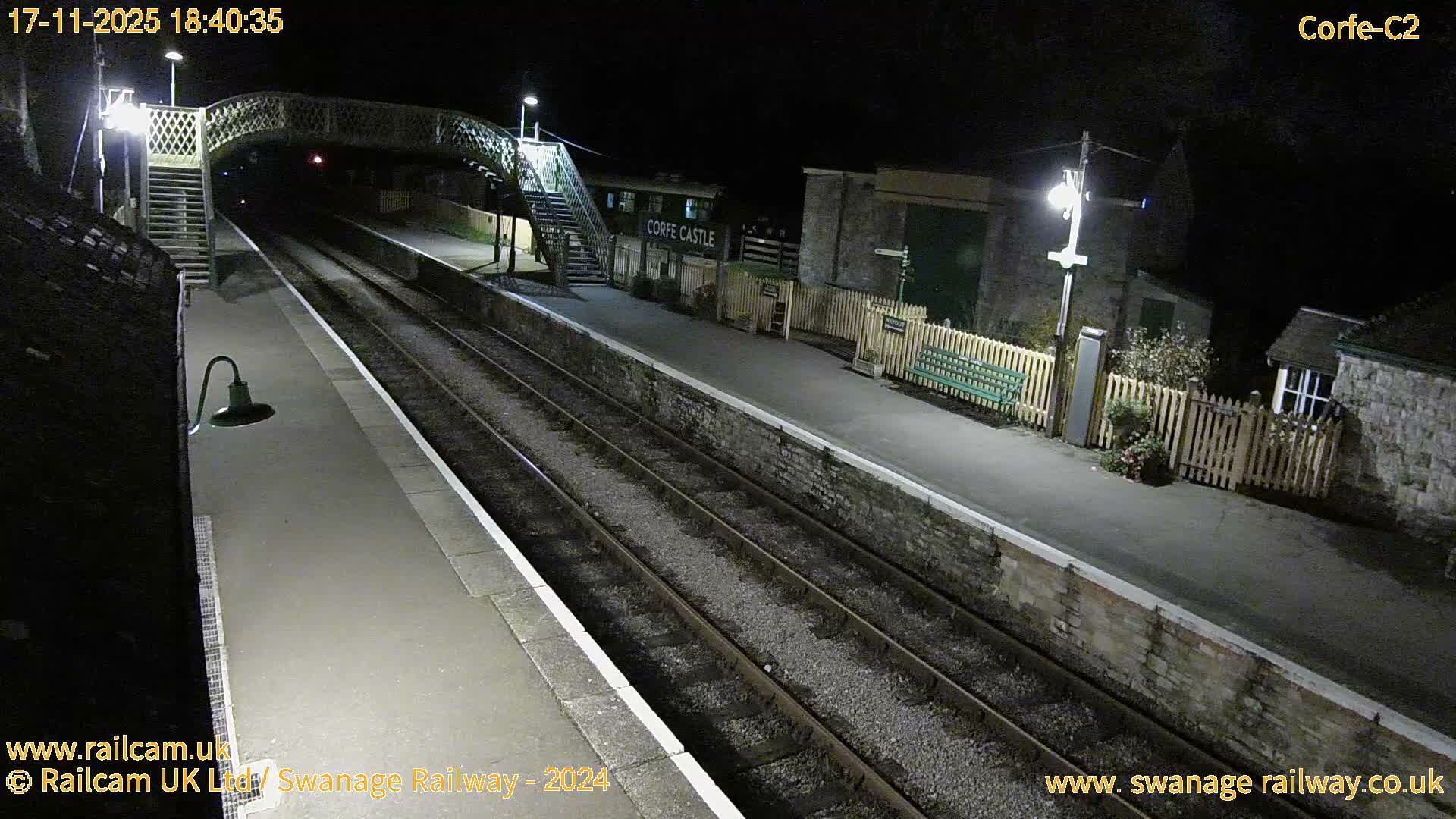 Corfe Castle Train Station Live Cam - Purbeck, Dorset, South West, England, United Kingdom