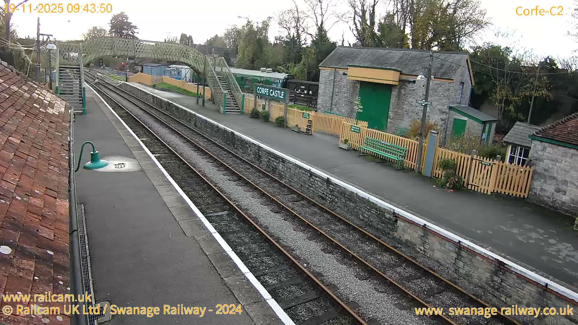 Corfe Castle Train Station Live Cam - Purbeck, Dorset, South West, England, United Kingdom