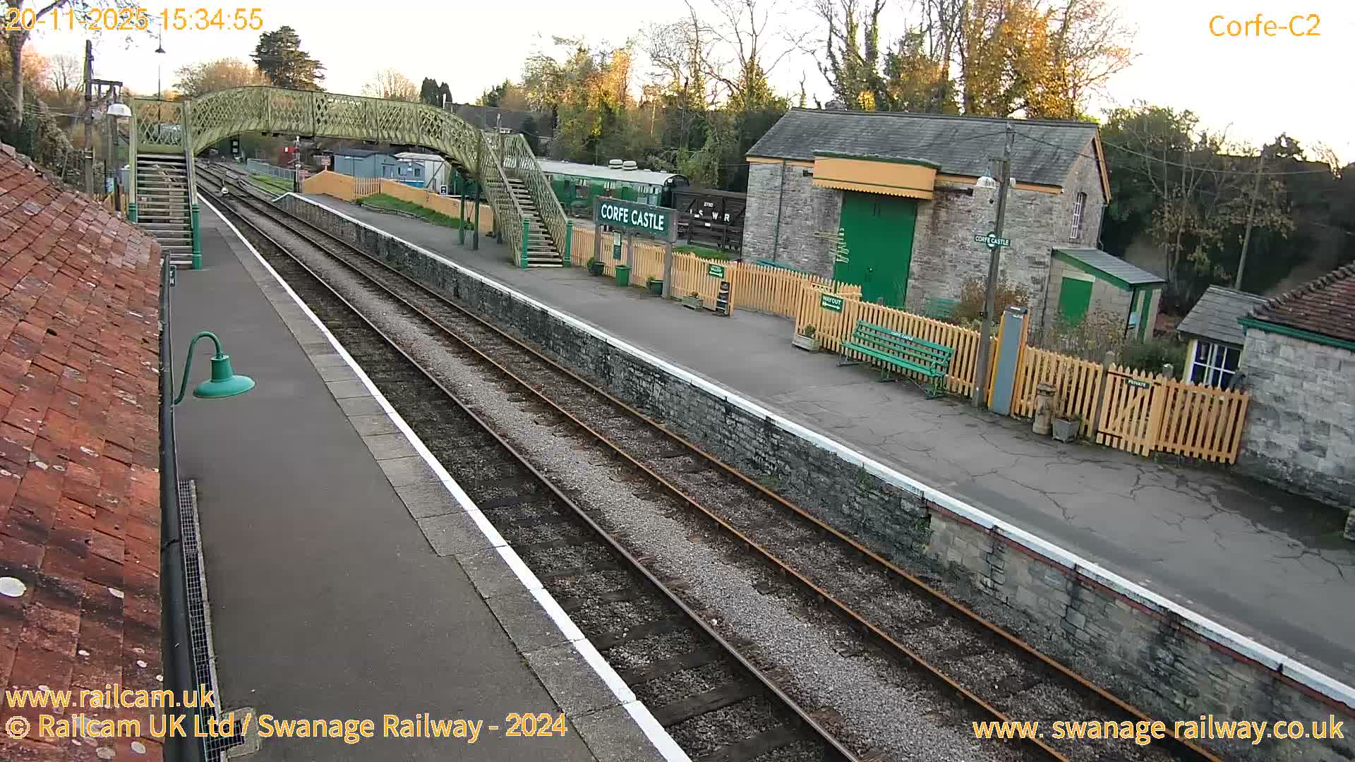 Corfe Castle Train Station Live Cam - Purbeck, Dorset, South West, England, United Kingdom