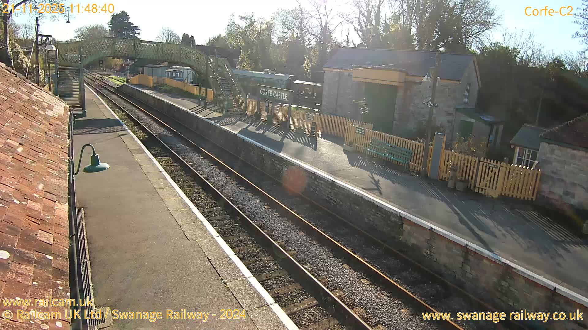 Corfe Castle Train Station Live Cam - Purbeck, Dorset, South West, England, United Kingdom