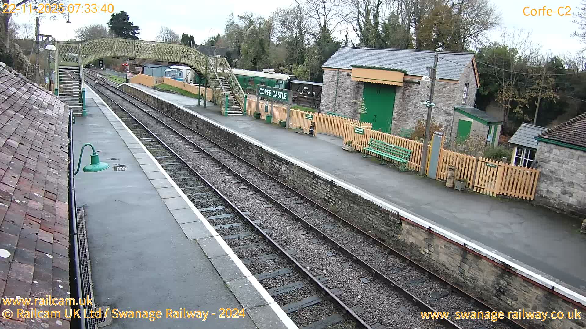 Corfe Castle Train Station Live Cam - Purbeck, Dorset, South West, England, United Kingdom