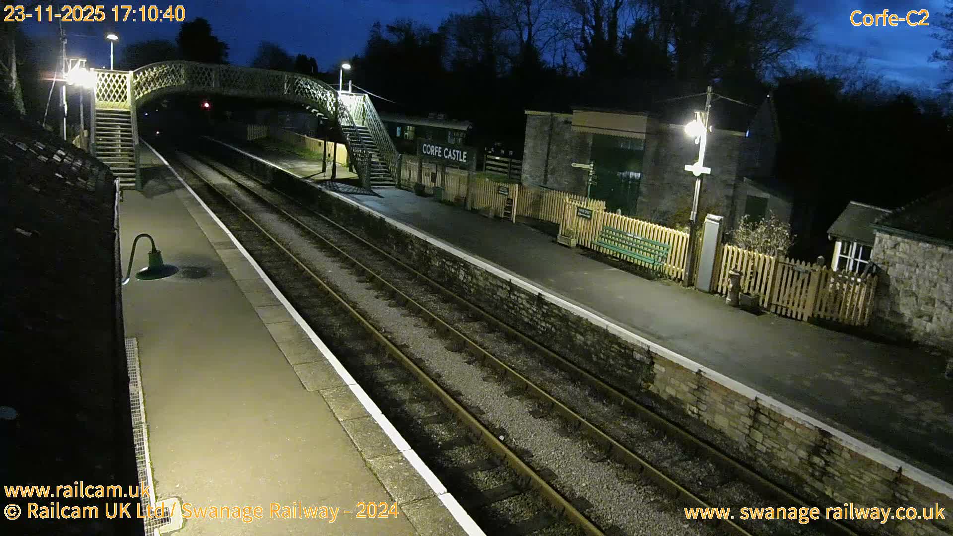 Corfe Castle Train Station Live Cam - Purbeck, Dorset, South West, England, United Kingdom