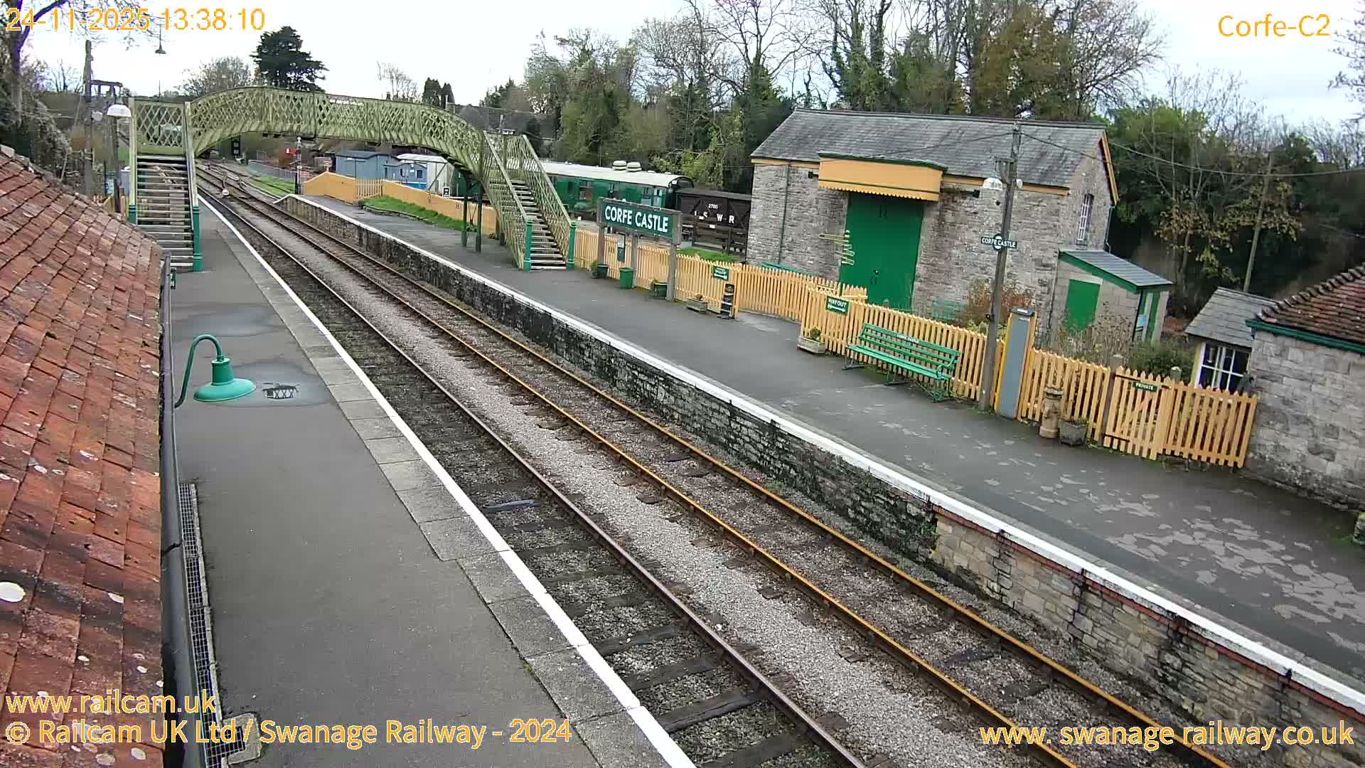 Corfe Castle Train Station Live Cam - Purbeck, Dorset, South West, England, United Kingdom