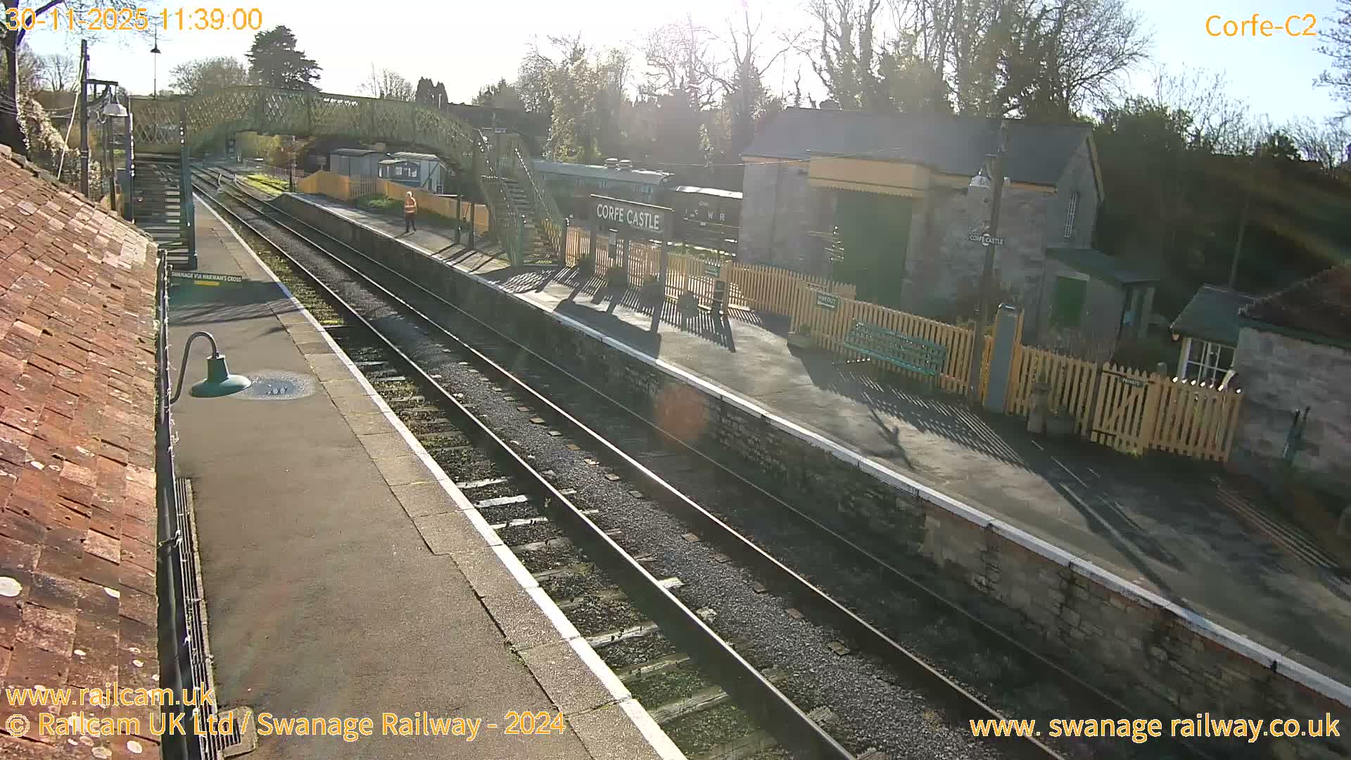 Corfe Castle Train Station Live Cam - Purbeck, Dorset, South West, England, United Kingdom