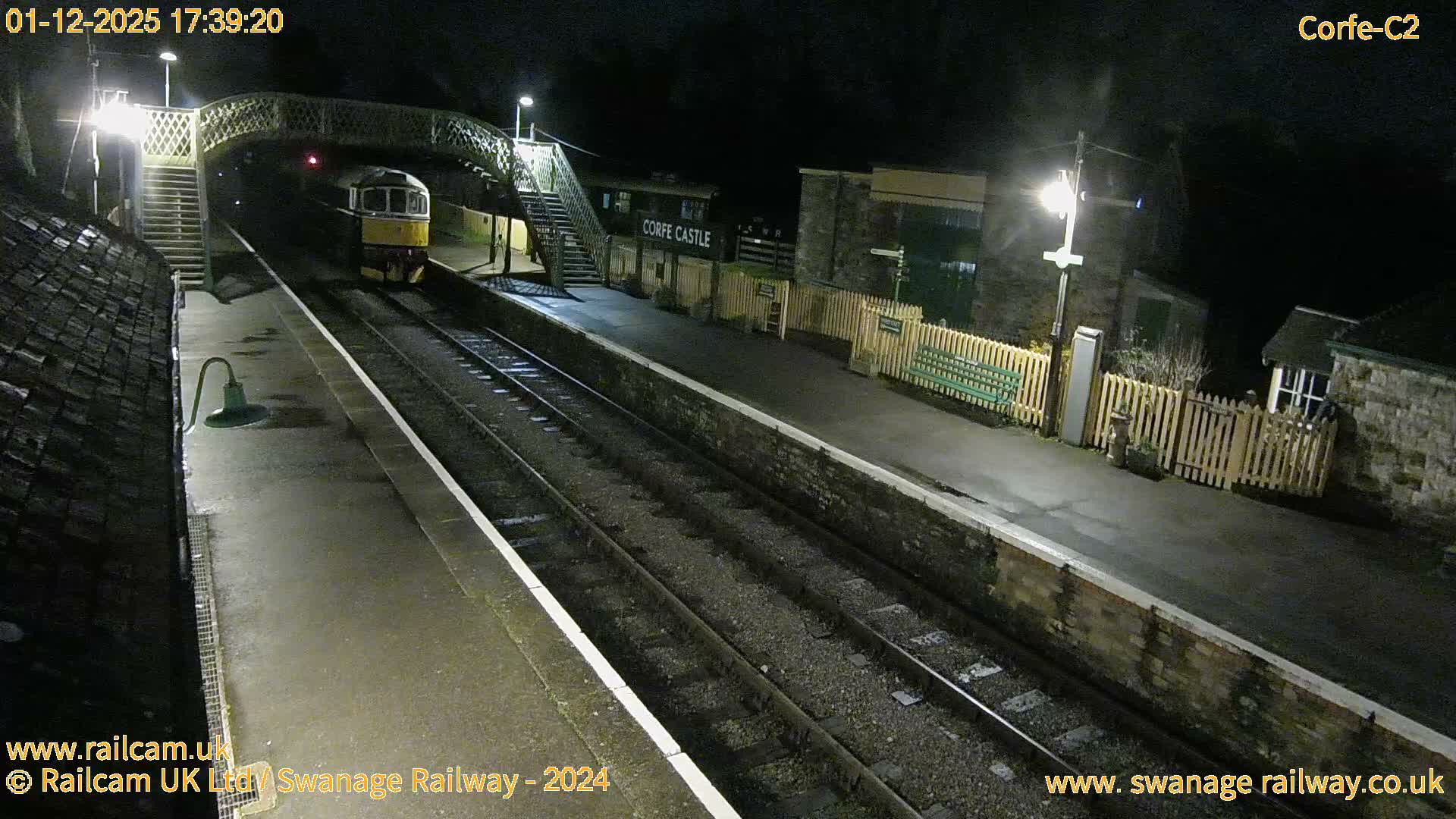 Corfe Castle Train Station Live Cam - Purbeck, Dorset, South West, England, United Kingdom
