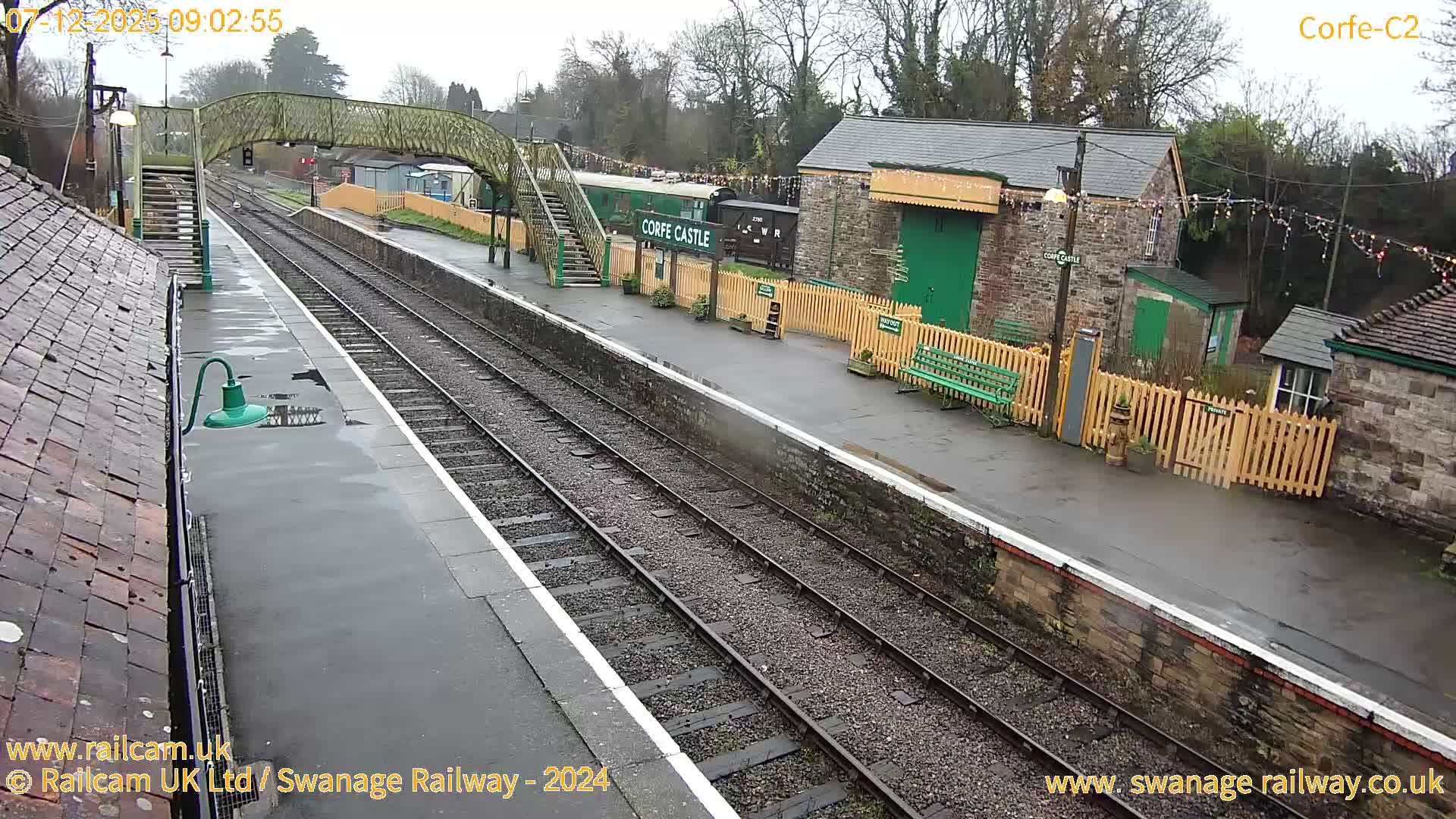 Corfe Castle Train Station Live Cam - Purbeck, Dorset, South West, England, United Kingdom