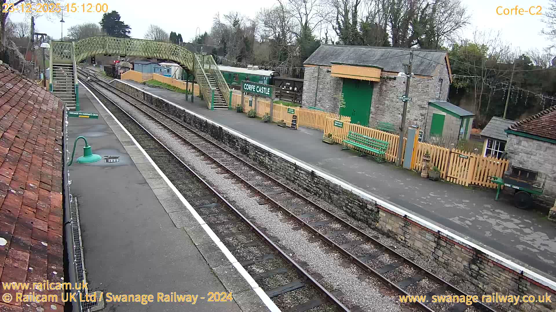Corfe Castle Train Station Live Cam - Purbeck, Dorset, South West, England, United Kingdom