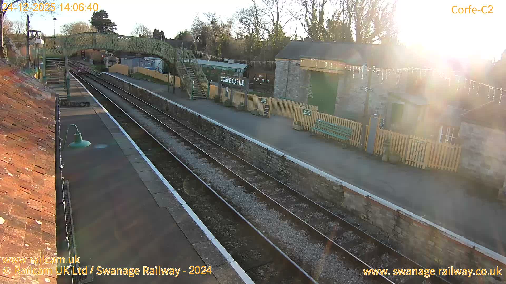 Corfe Castle Train Station Live Cam - Purbeck, Dorset, South West, England, United Kingdom