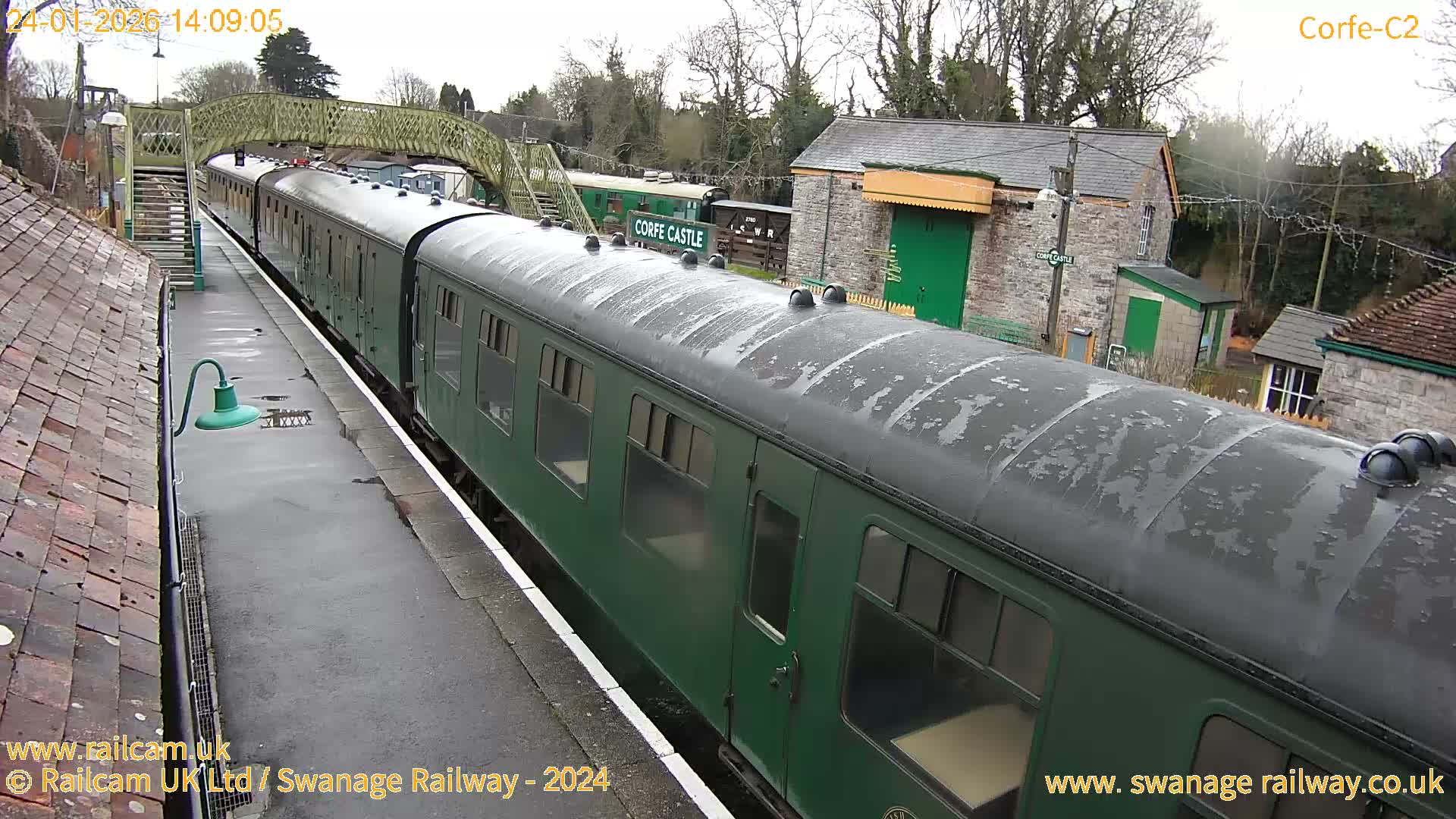 Corfe Castle Train Station Live Cam - Purbeck, Dorset, South West, England, United Kingdom