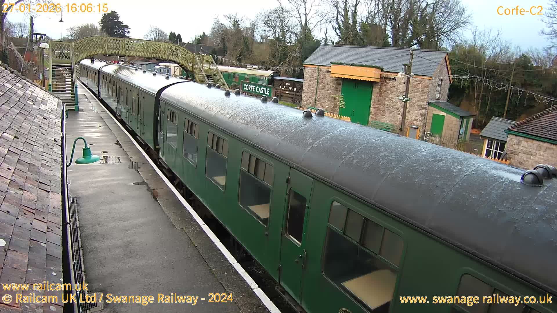 Corfe Castle Train Station Live Cam - Purbeck, Dorset, South West, England, United Kingdom