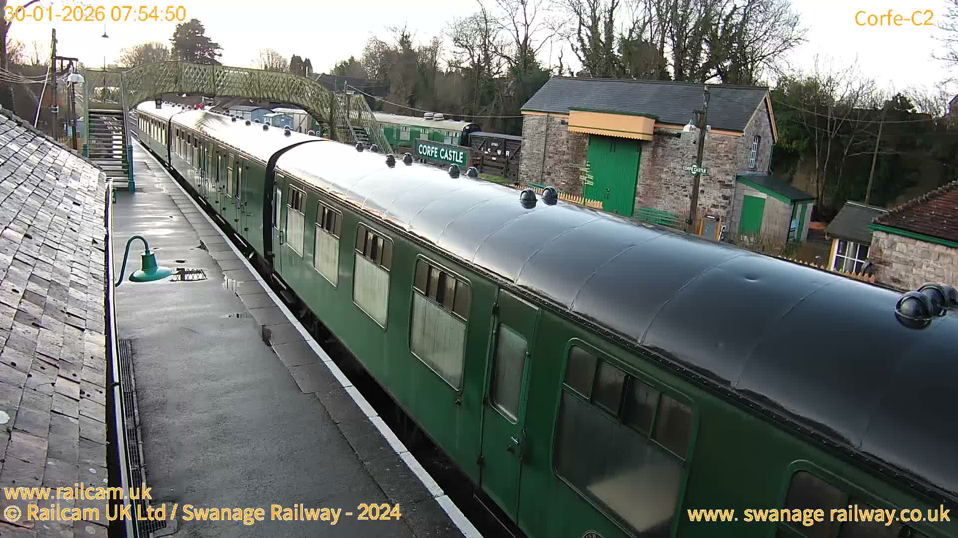 Corfe Castle Train Station Live Cam - Purbeck, Dorset, South West, England, United Kingdom