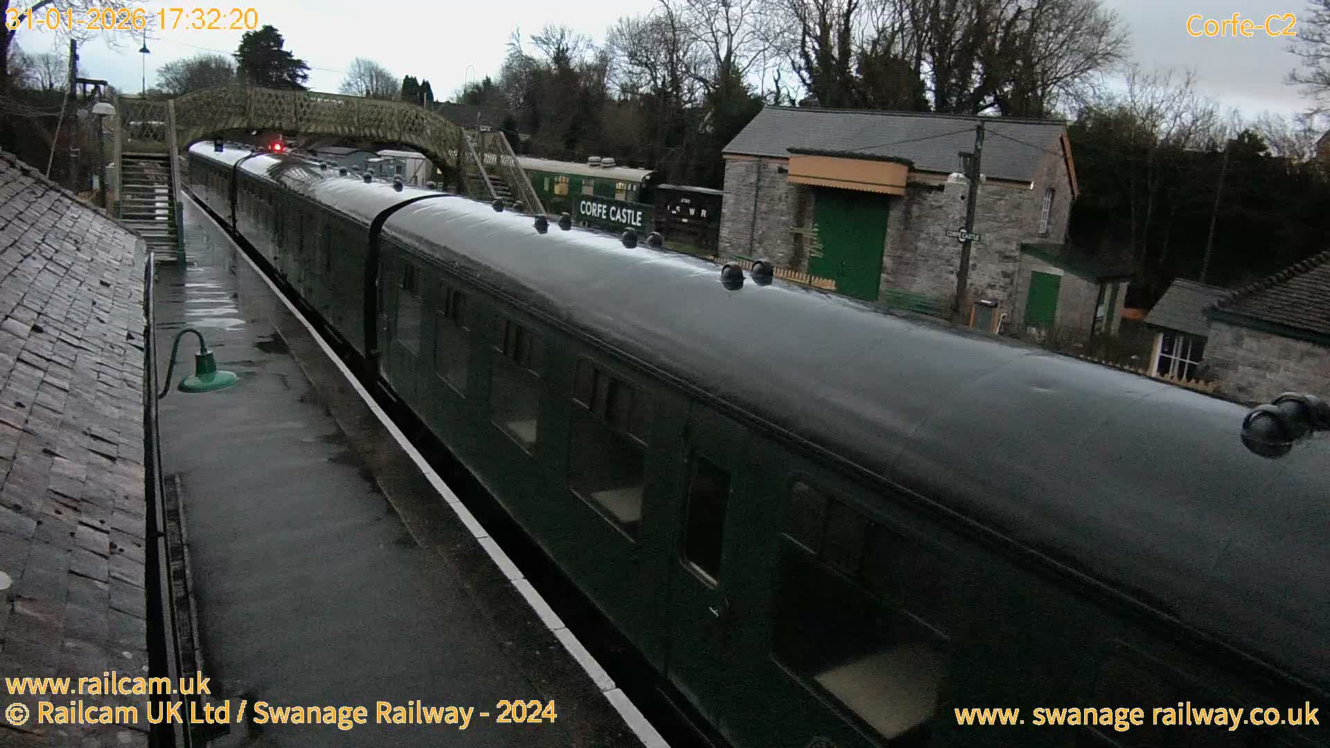 Corfe Castle Train Station Live Cam - Purbeck, Dorset, South West, England, United Kingdom