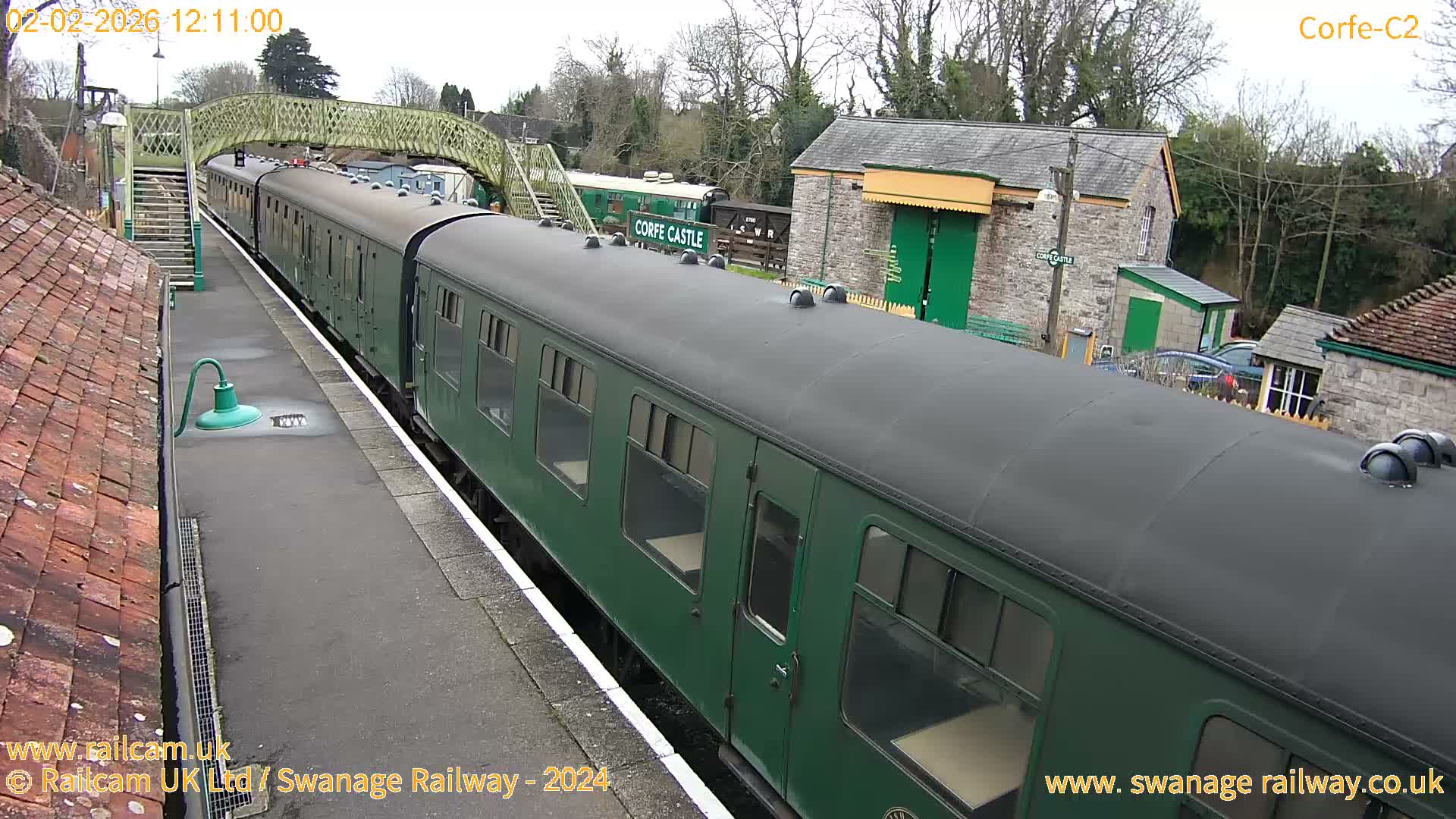 Corfe Castle Train Station Live Cam - Purbeck, Dorset, South West, England, United Kingdom