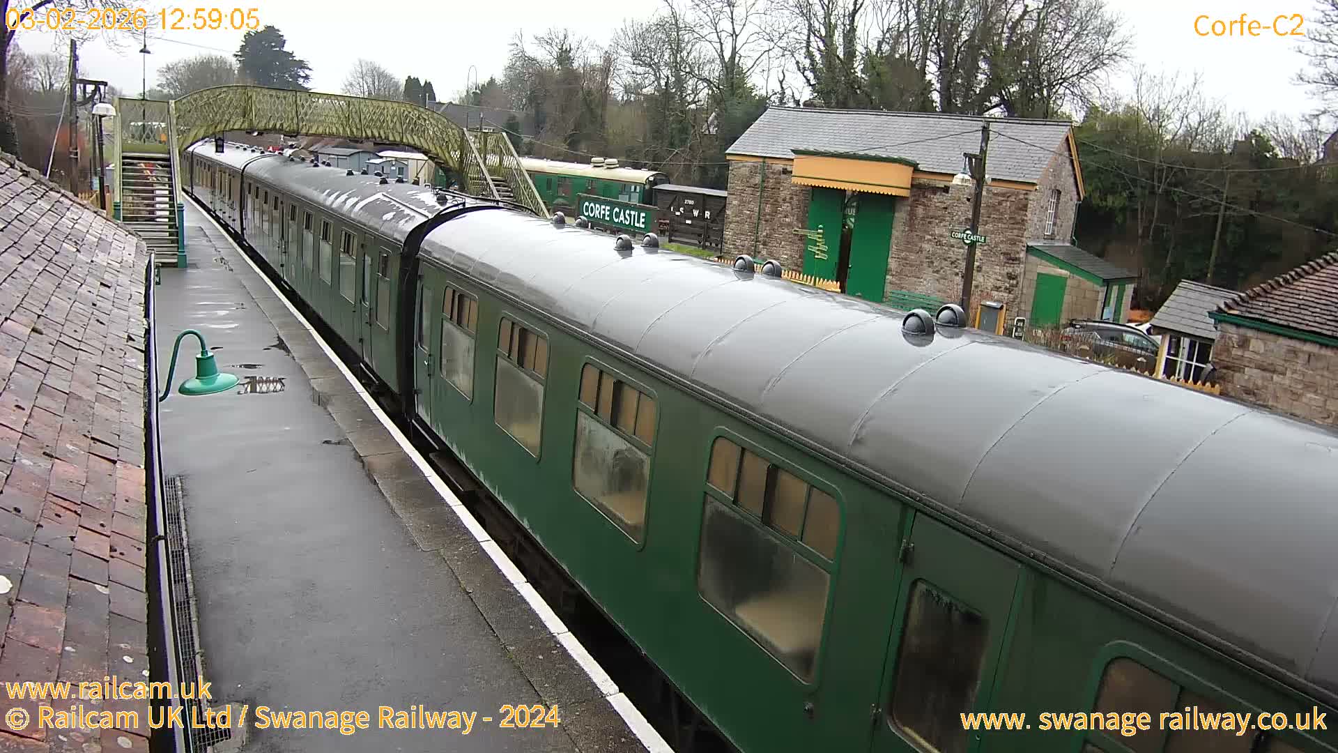 Corfe Castle Train Station Live Cam - Purbeck, Dorset, South West, England, United Kingdom