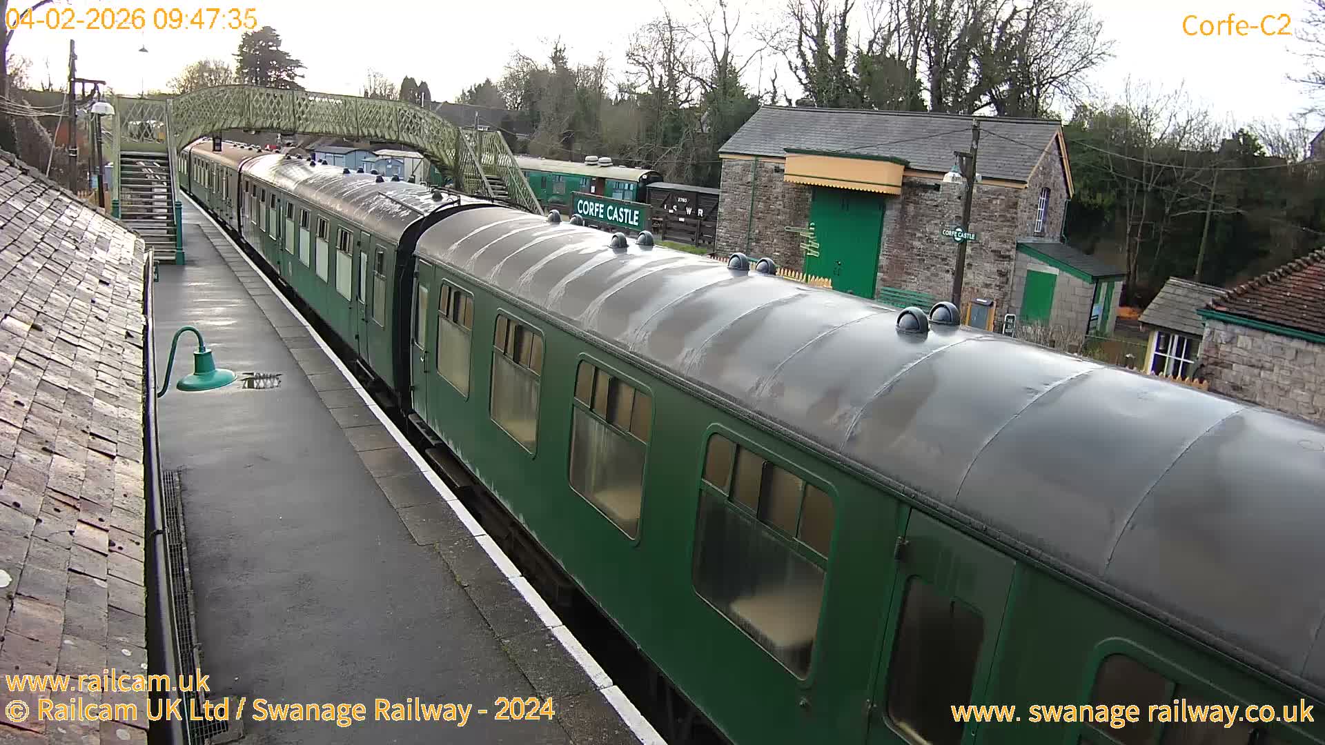Corfe Castle Train Station Live Cam - Purbeck, Dorset, South West, England, United Kingdom